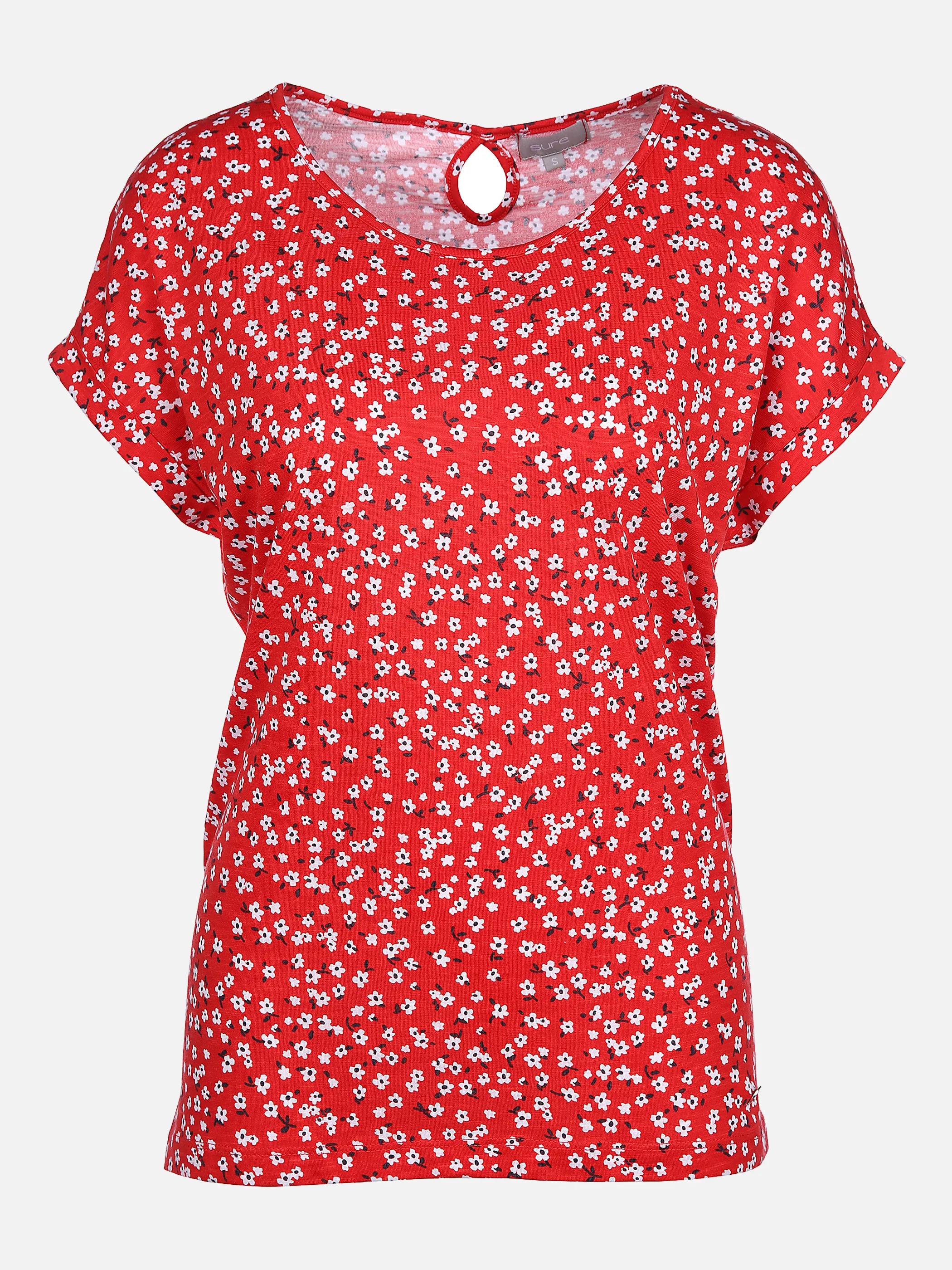 Sure Da-Shirt m. Alloverprint Rot 862275 ROT 1 Sure Da-Shirt m. Alloverprint Rot 862275 ROT 1