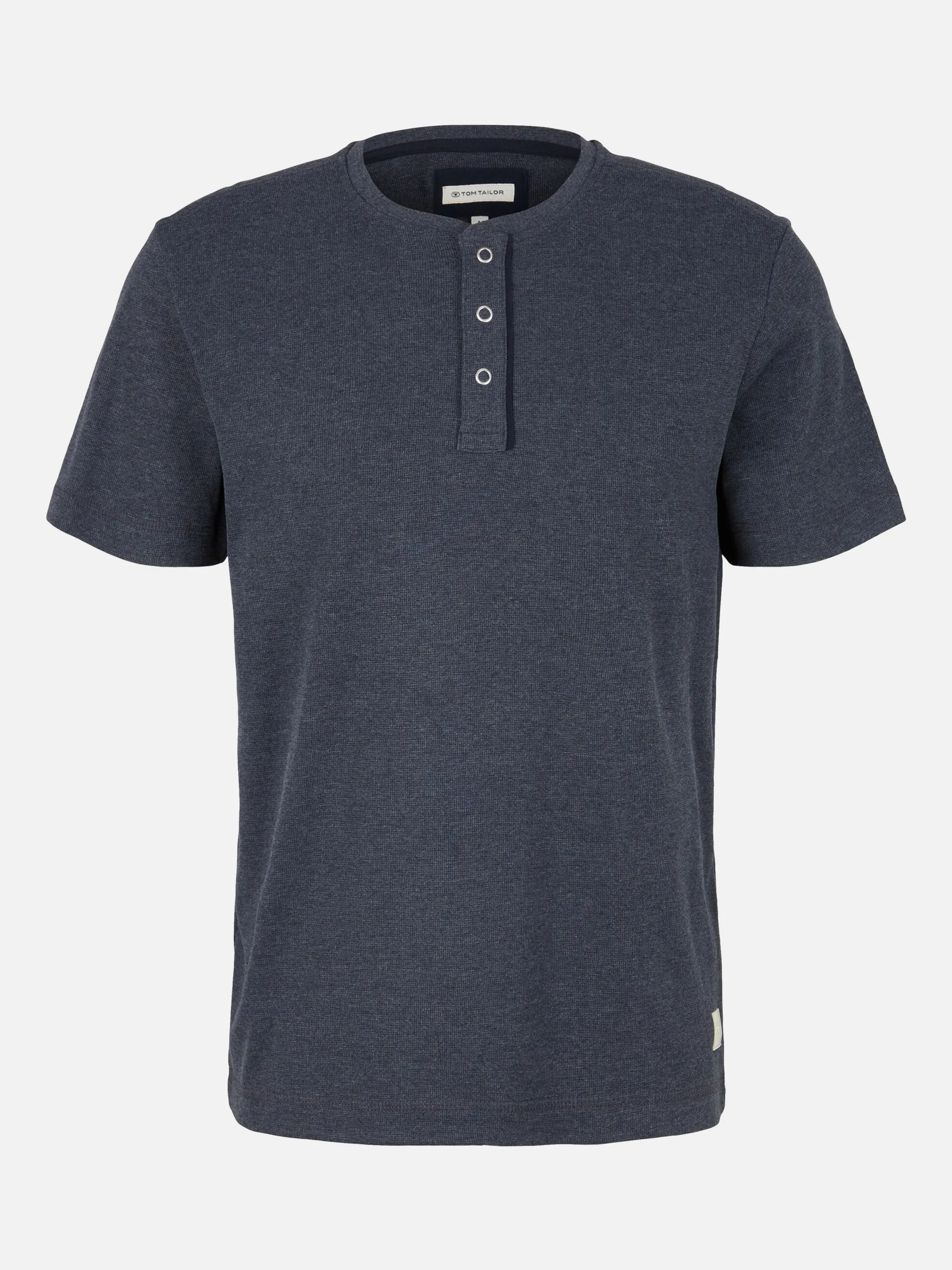 Tom Tailor 1035646 structured henley Blau 874961 19024 1