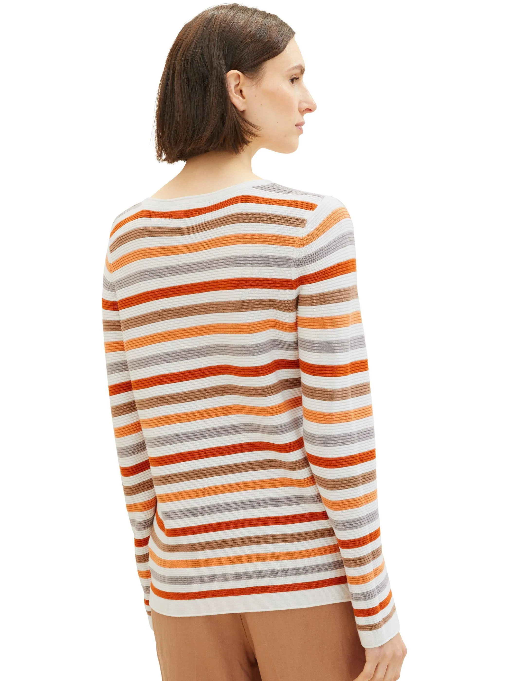 Tom Tailor 1016350 NOS sweater new ottoma Orange 827729 32441 2