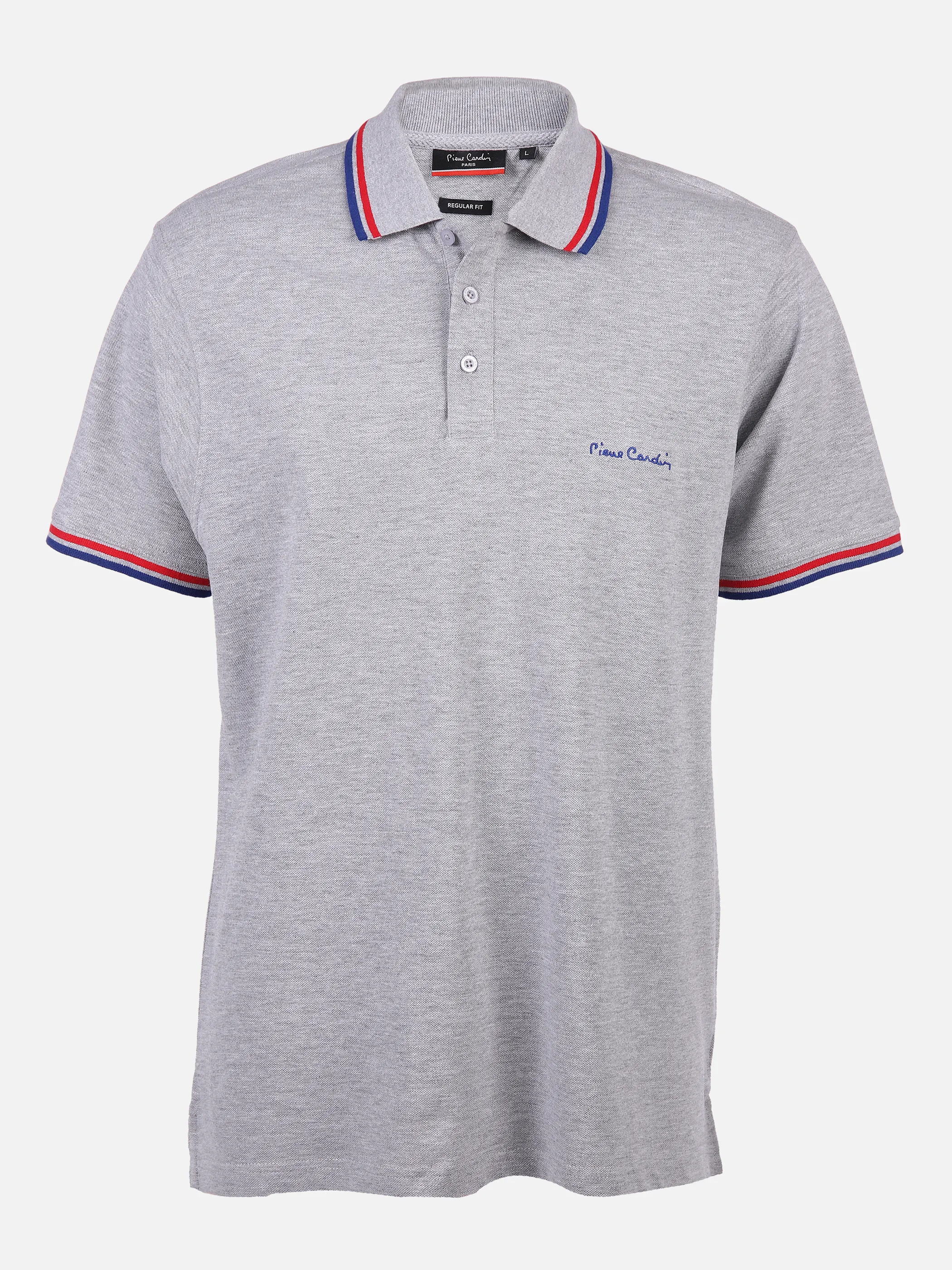 Pierre Cardin He. Poloshirt 1/2 Arm Pierre C Grau 810846 GREY MEL 1