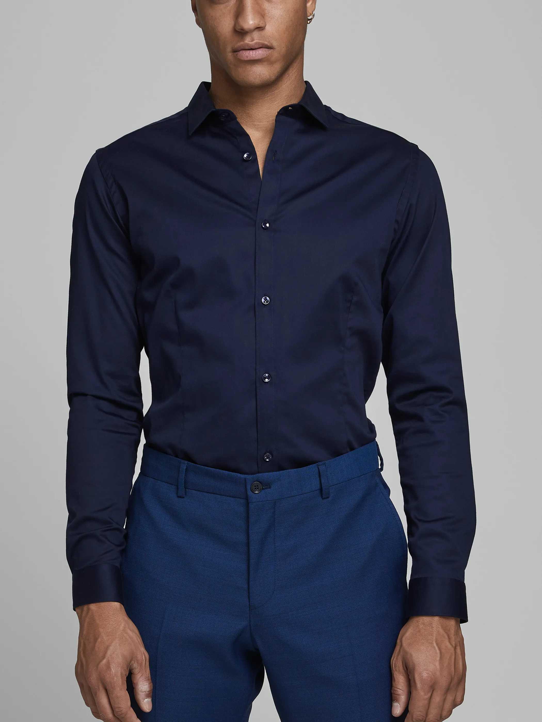 Jack&Jones Premium 12097662 JJPRPARMA SHIRT L/S N Blau 841489 175876002 4