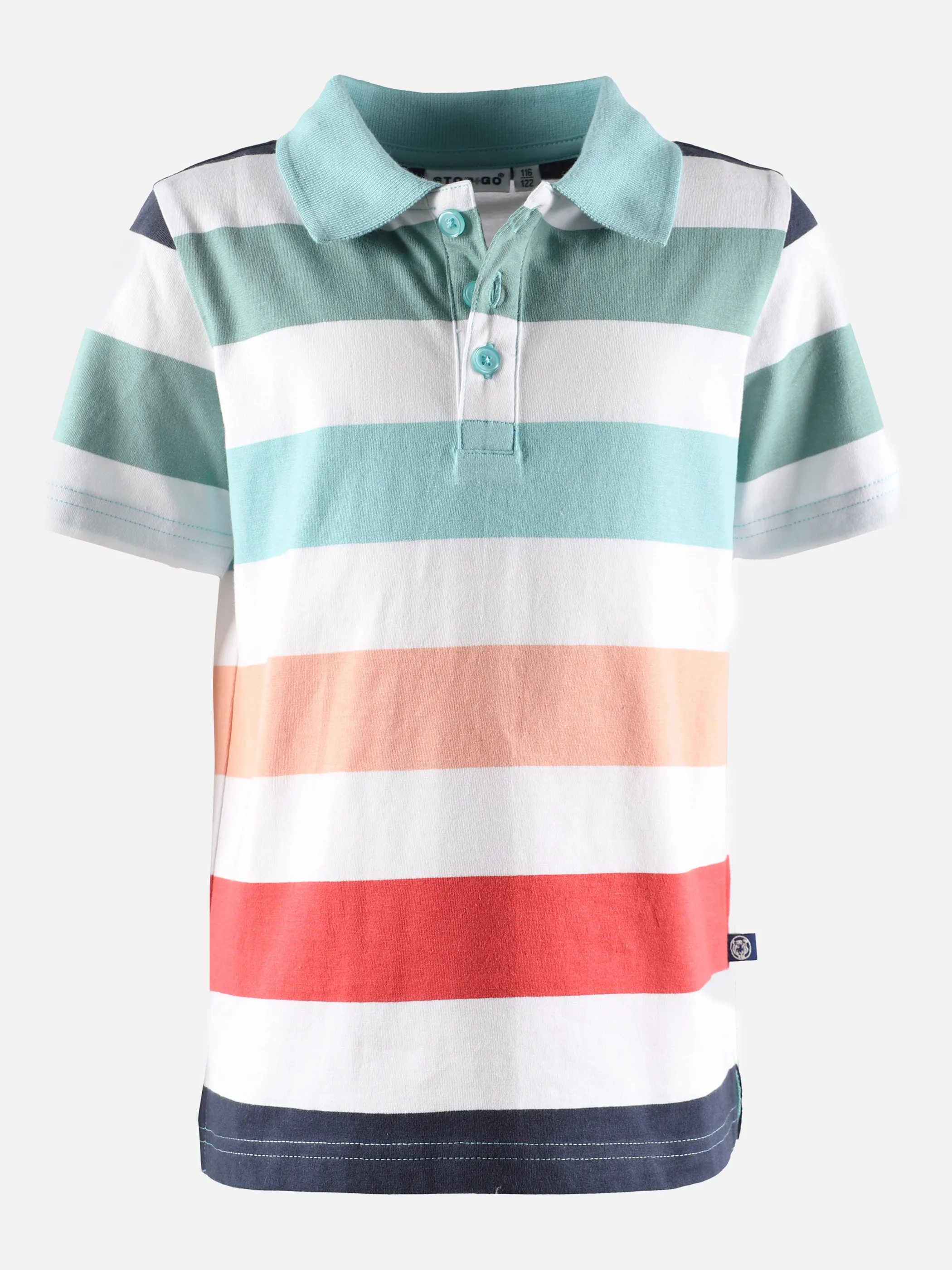 Stop + Go KJ Polo Shirt gestreift in sechs Farben Bunt 875500 MULTICOLOR 1 Stop + Go KJ Polo Shirt gestreift in sechs Farben Bunt 875500 MULTICOLOR 1