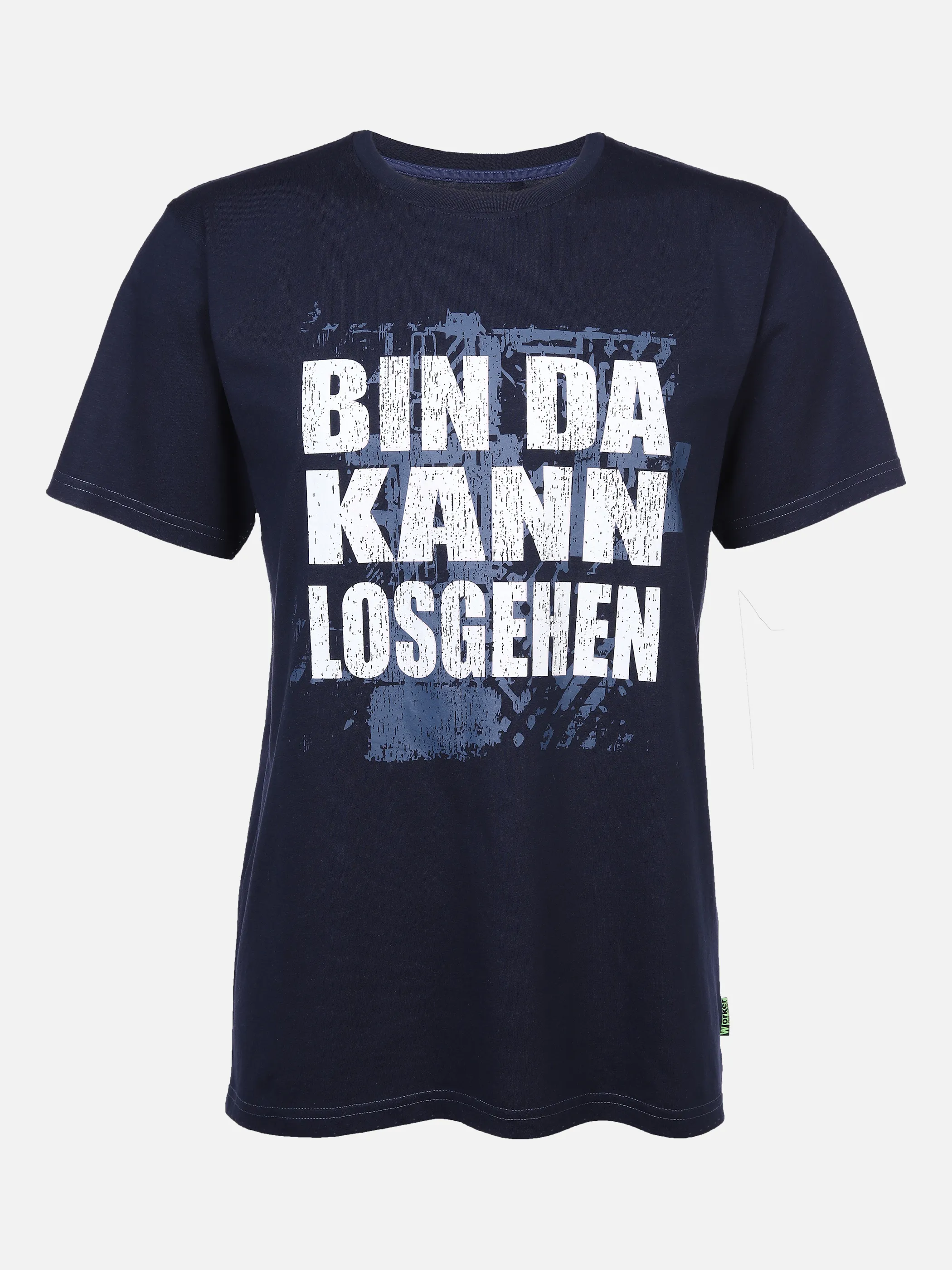 Worker He. T-Shirt 1/2 Arm Sprüche Marine 872418 NAVY 1