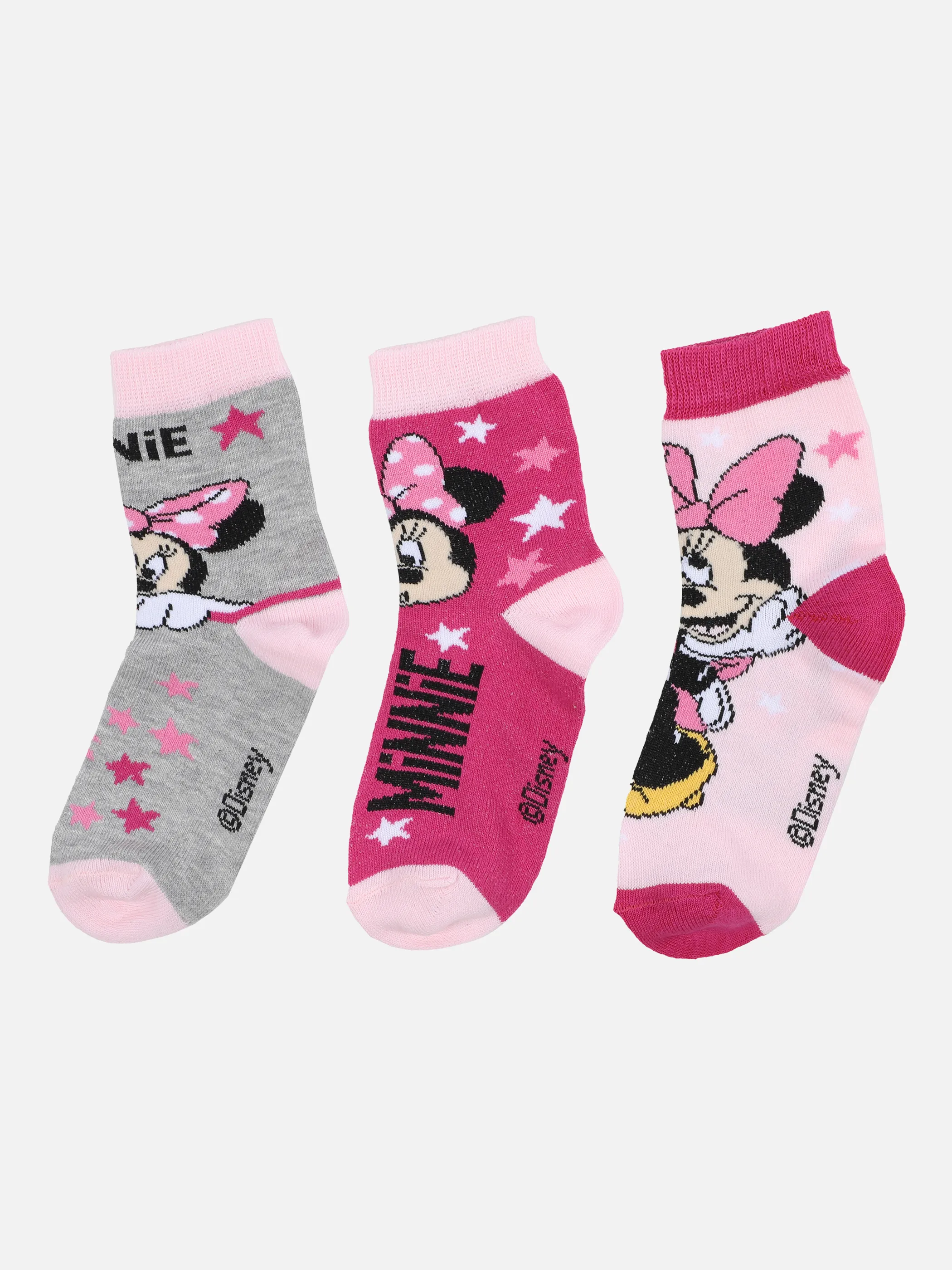 Lizenz Ki-Lizenz Socken 3er Pack Pink 866546 MIN-3-5358 2