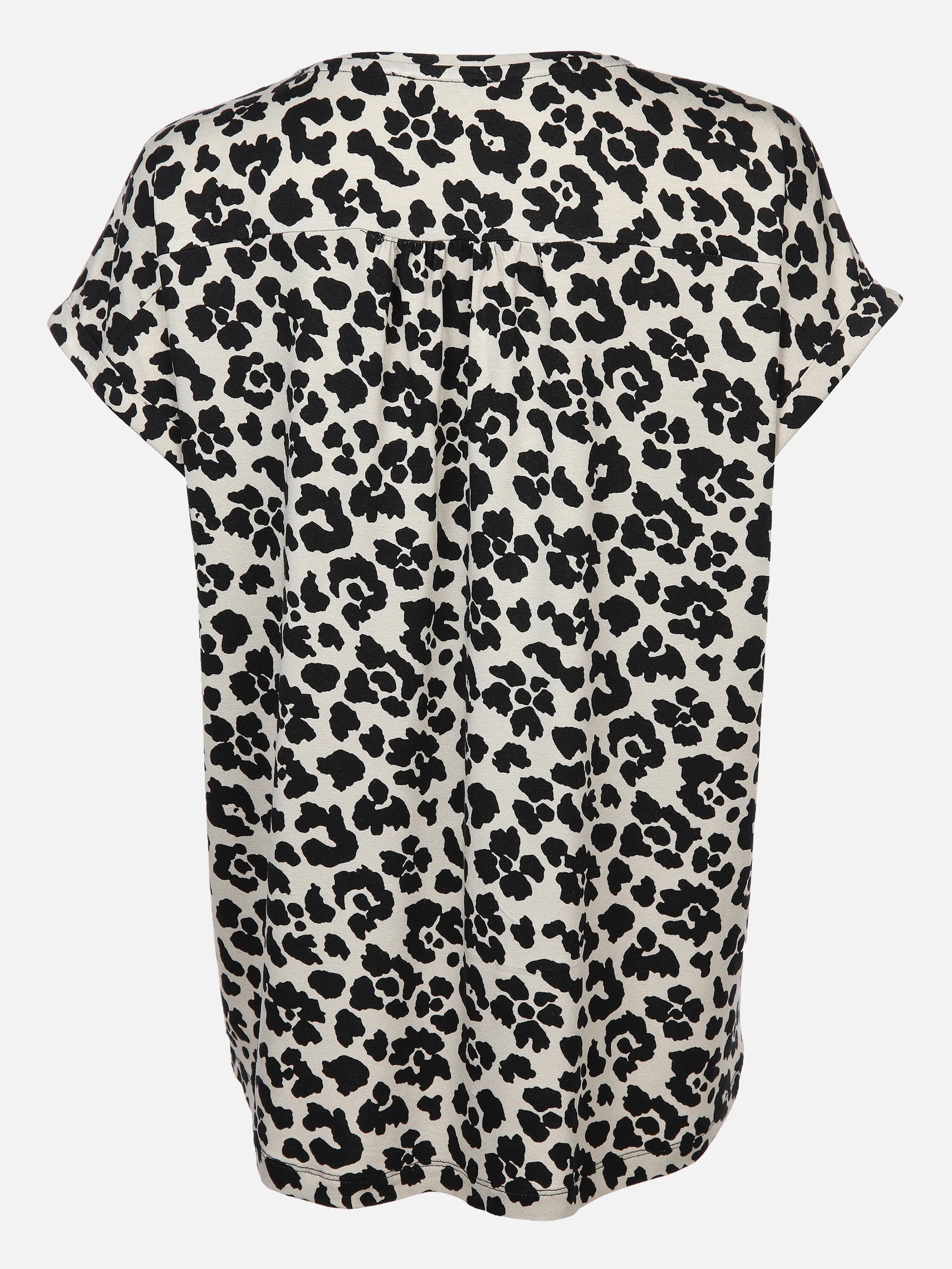 Lisa Tossa Da-T-Shirt m. Alloverprint Beige 877821 SAND/SCHW 2 Lisa Tossa Da-T-Shirt m. Alloverprint Beige 877821 SAND/SCHW 2