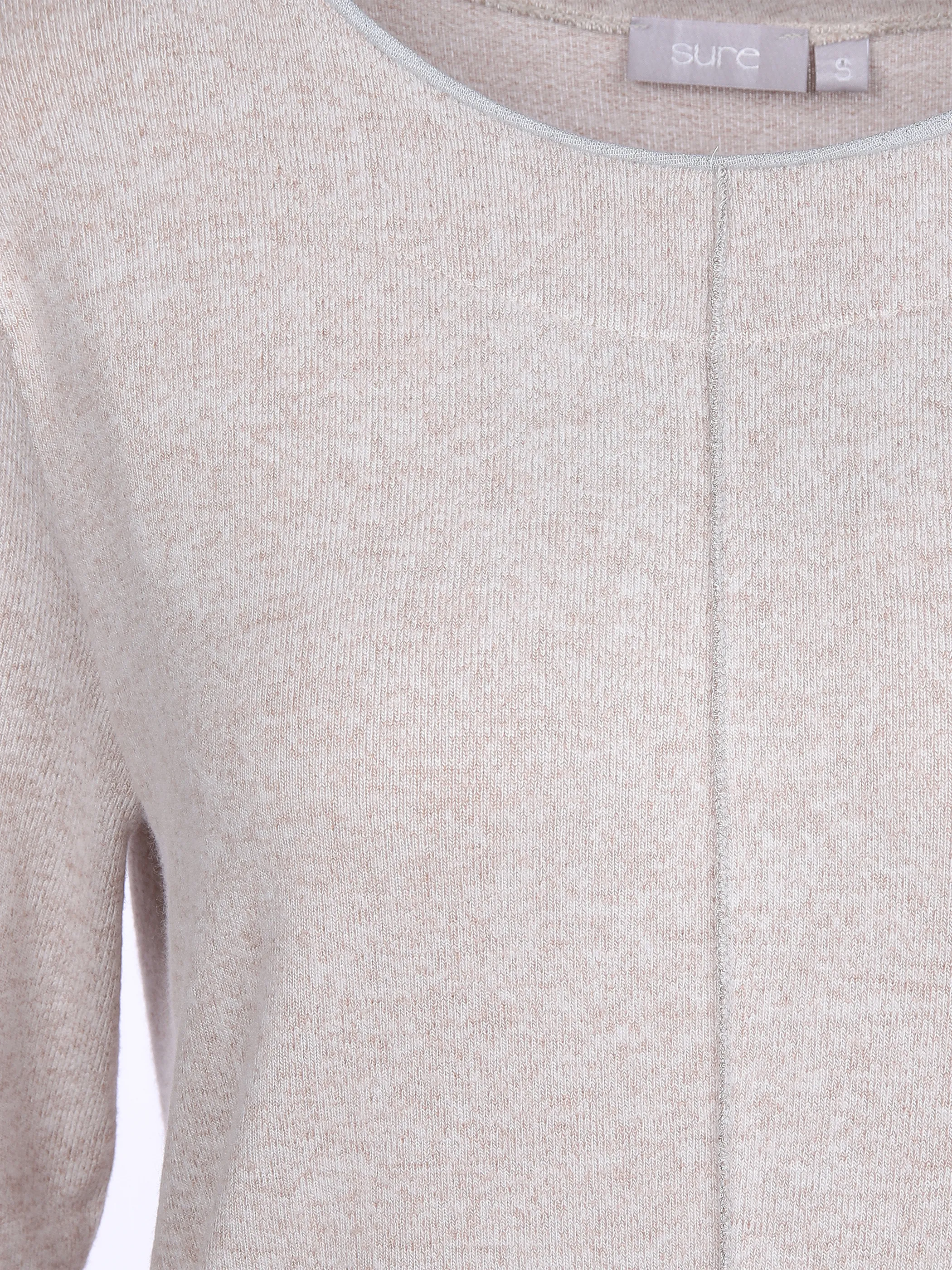 Sure Da-Flauschshirt m. Kontrastdet Braun 863011 BEIGE MEL 3 Sure Da-Flauschshirt m. Kontrastdet Braun 863011 BEIGE MEL 3