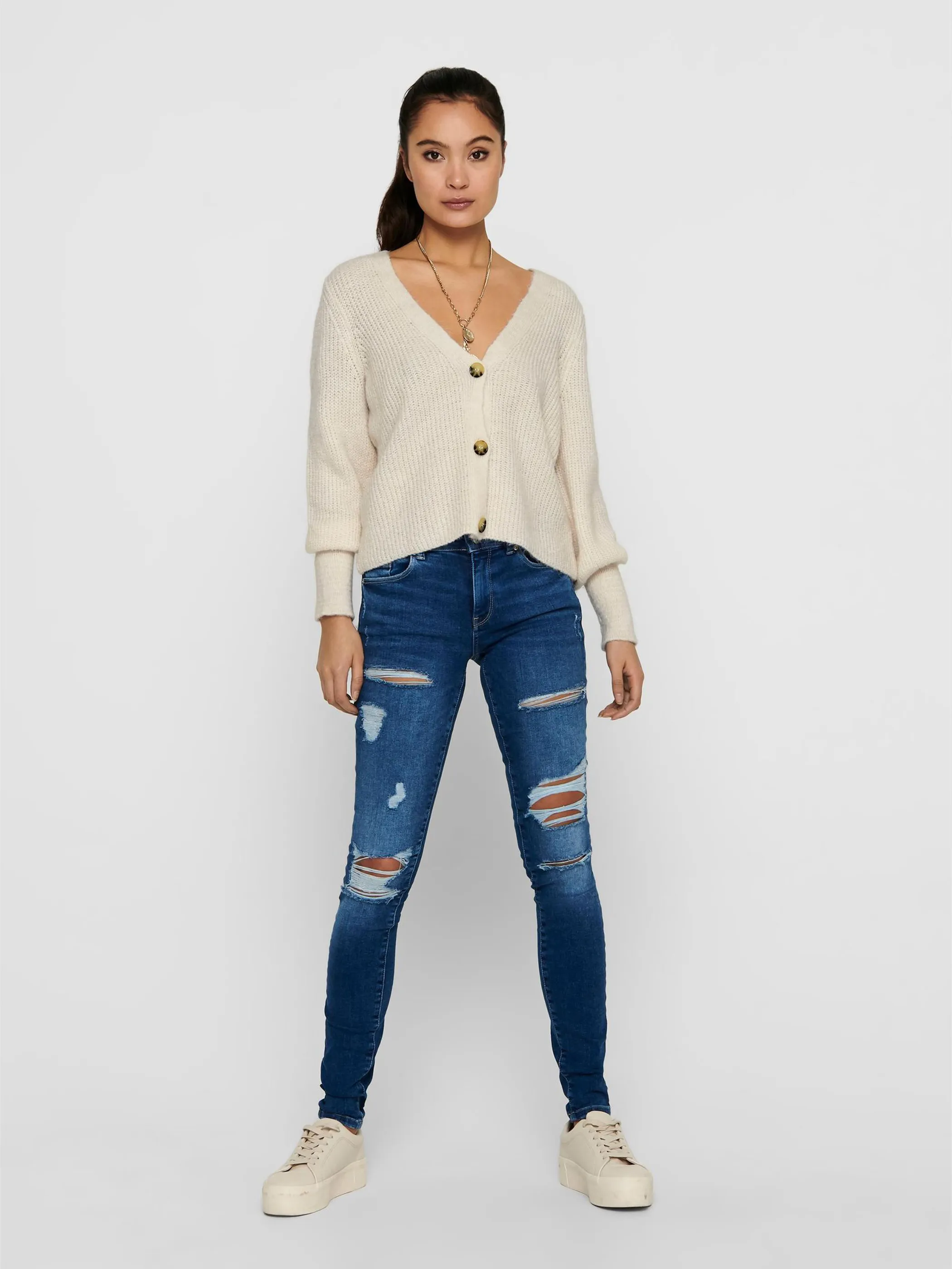 Only 15209307 ONLCLARE L/S CARDIGAN Weiß 855062 180083 3 Only 15209307 ONLCLARE L/S CARDIGAN Weiß 855062 180083 3