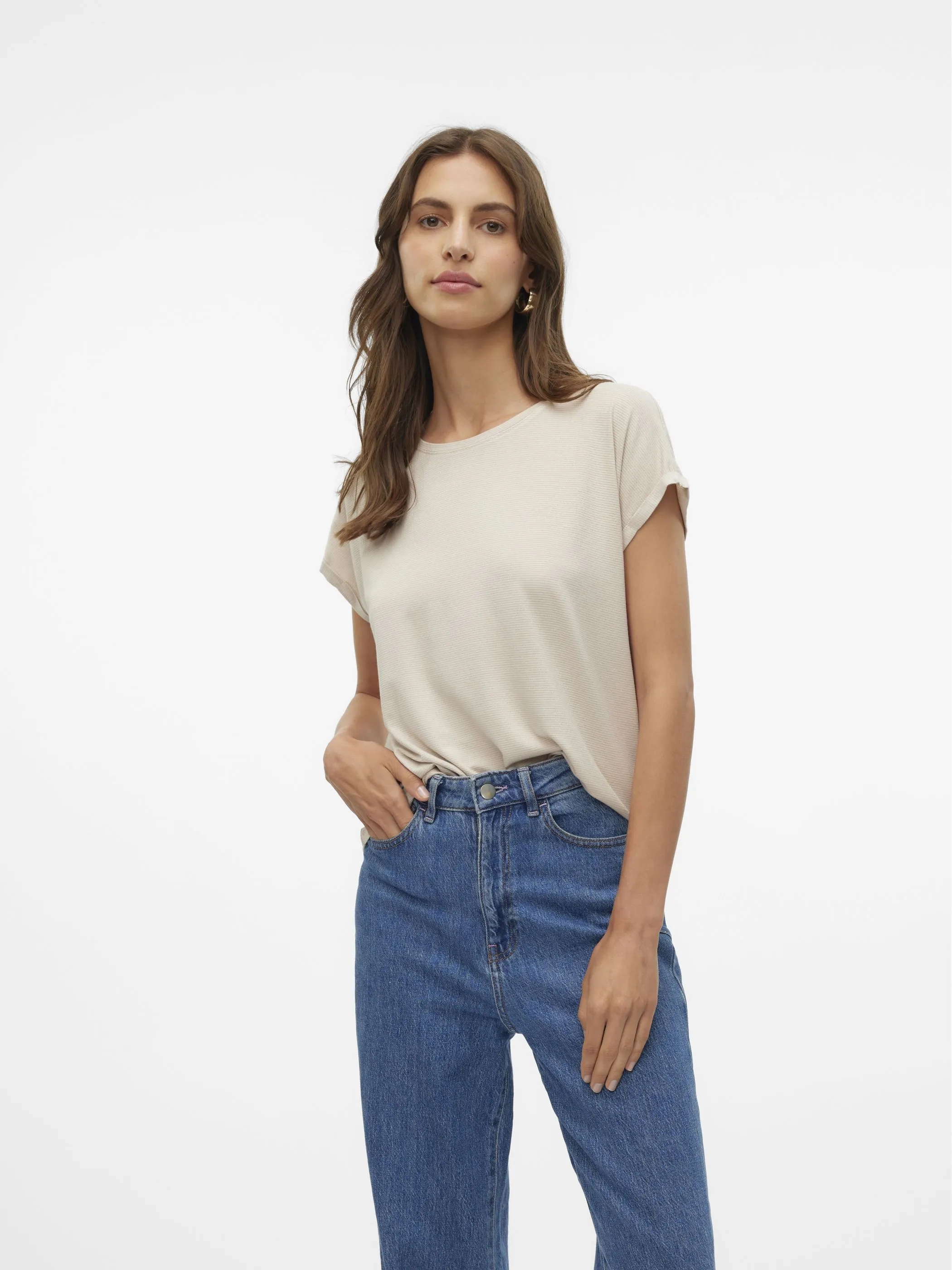 Vero Moda 10250488 VMLAVA PLAIN SS TOP L Weiß 852566 175626003 5 Vero Moda 10250488 VMLAVA PLAIN SS TOP L Weiß 852566 175626003 5