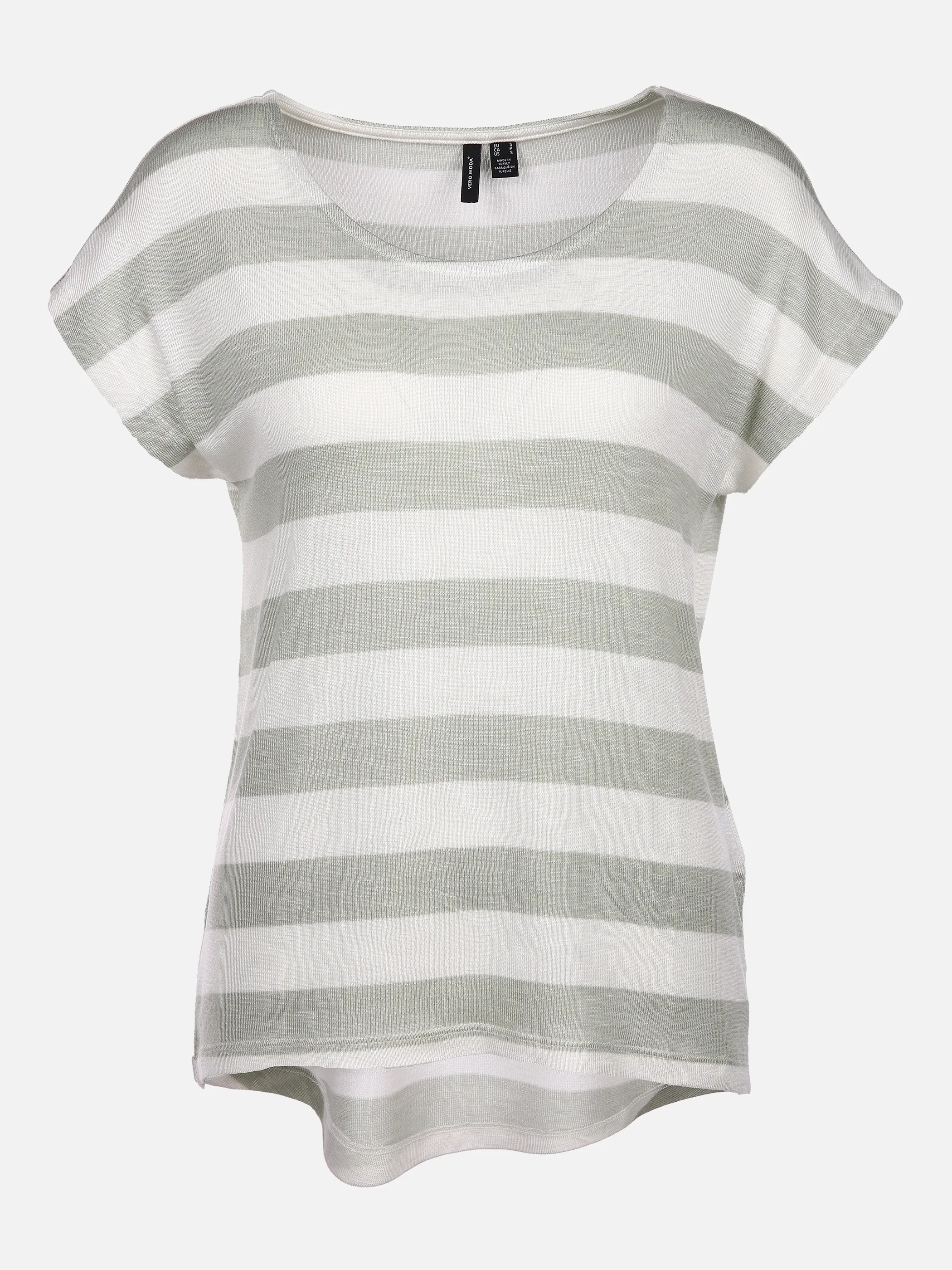 Vero Moda 10212038 VMWIDE STRIPE S/L TOP Grün 829851 255335001 1