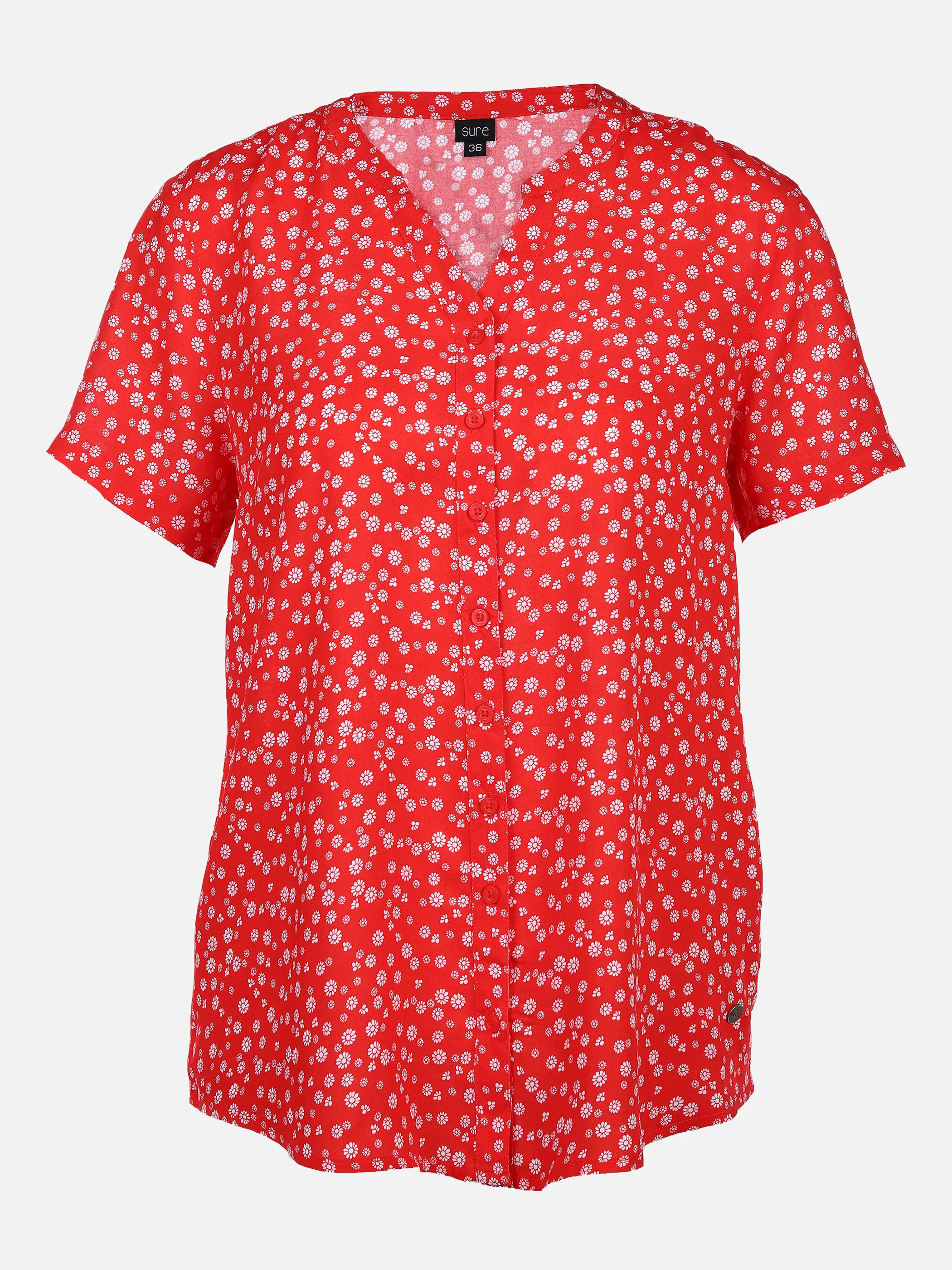 Sure Da-Alloverdruck-Bluse Rot 853372 RED 1 Sure Da-Alloverdruck-Bluse Rot 853372 RED 1