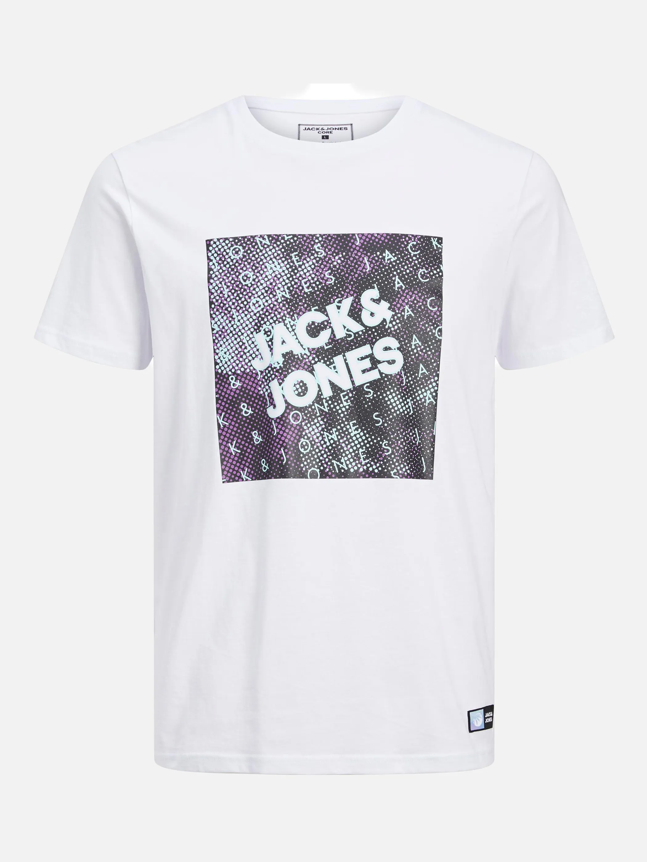 Jack Jones 12210314 JCONIGHTS TEE SS CREW Weiß 863388 178074 1