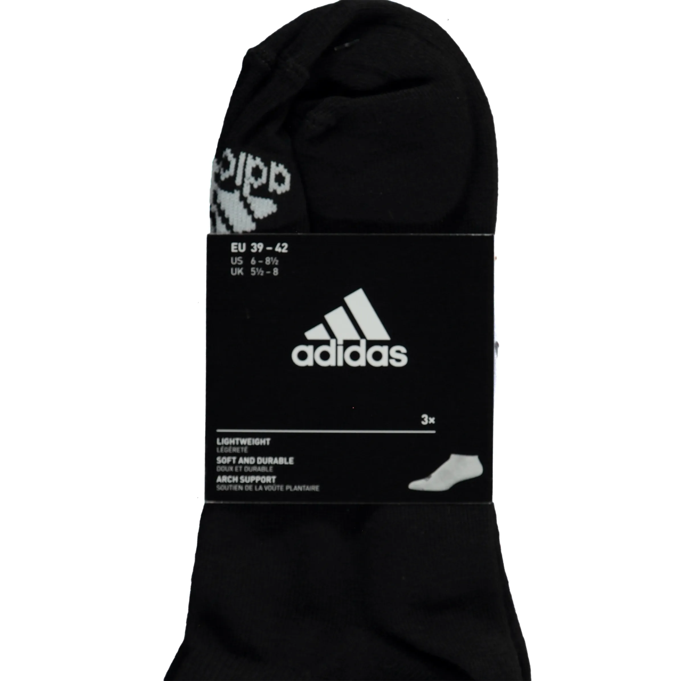 Adidas DZ9402 Sneaker Socken 3er Pack Schwarz 813586 SCHWARZ 3