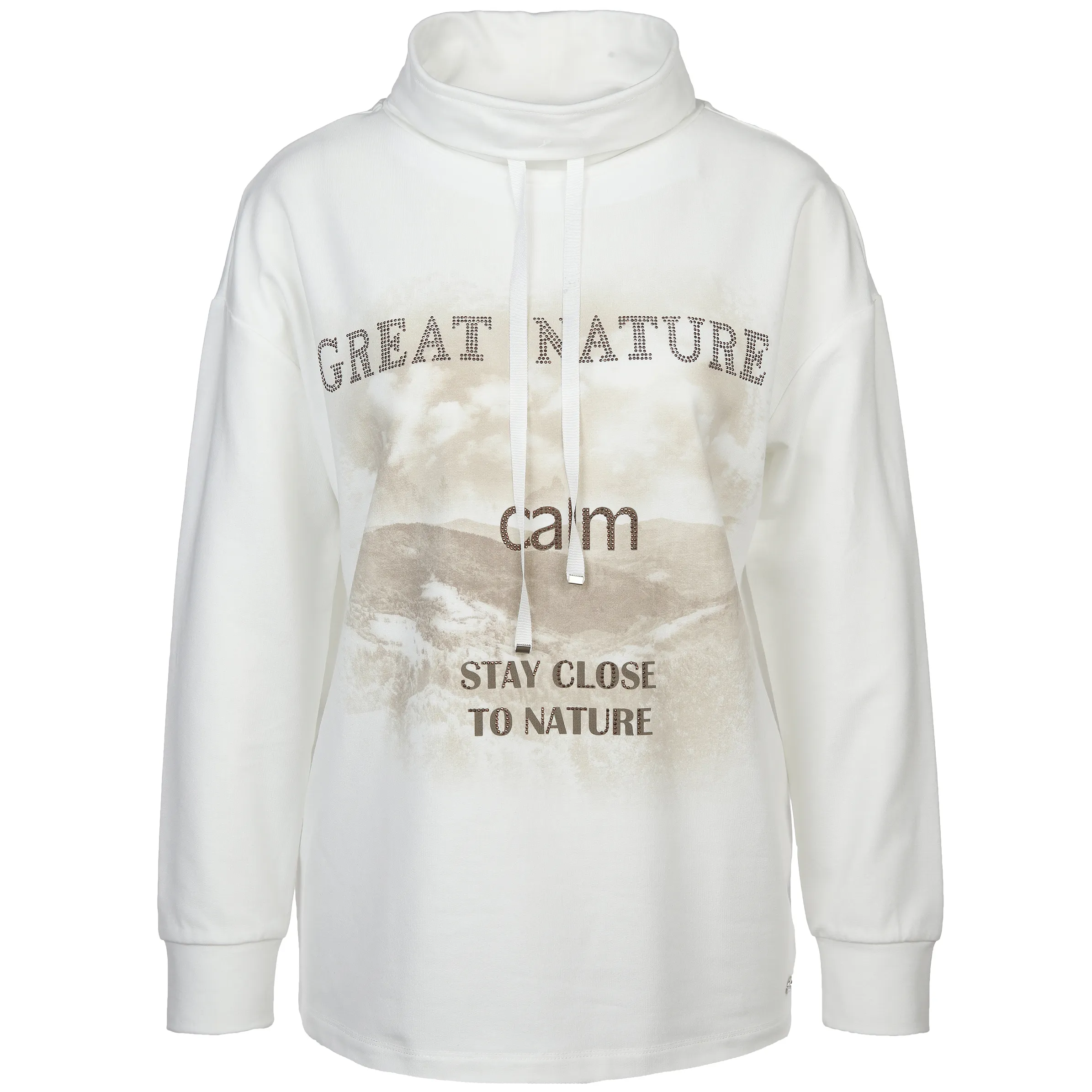 Lisa Tossa Da-Edelsweatshirt m. Fotoprint Beige 886196 OFFW BEIGE 1 Lisa Tossa Da-Edelsweatshirt m. Fotoprint Beige 886196 OFFW BEIGE 1