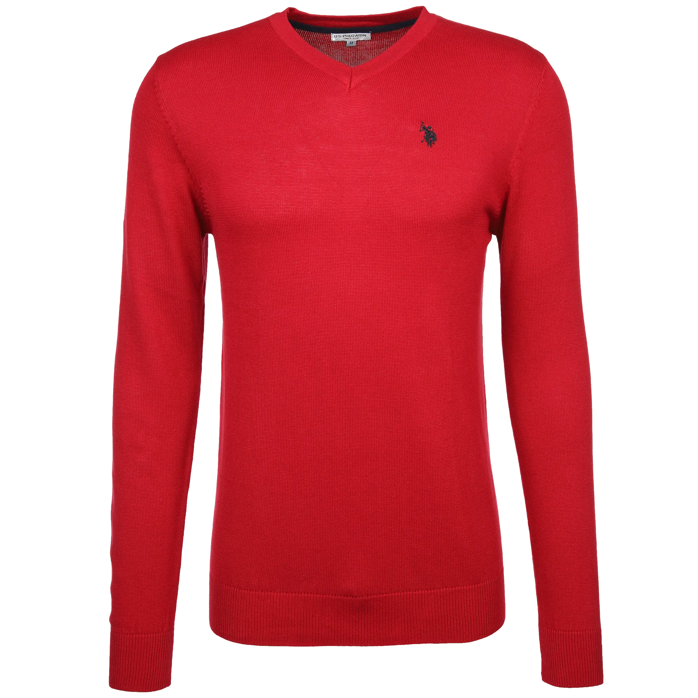 U.S. Polo Assn. He. Pullover V-Ausschnitt Rot 889560 ROT 1