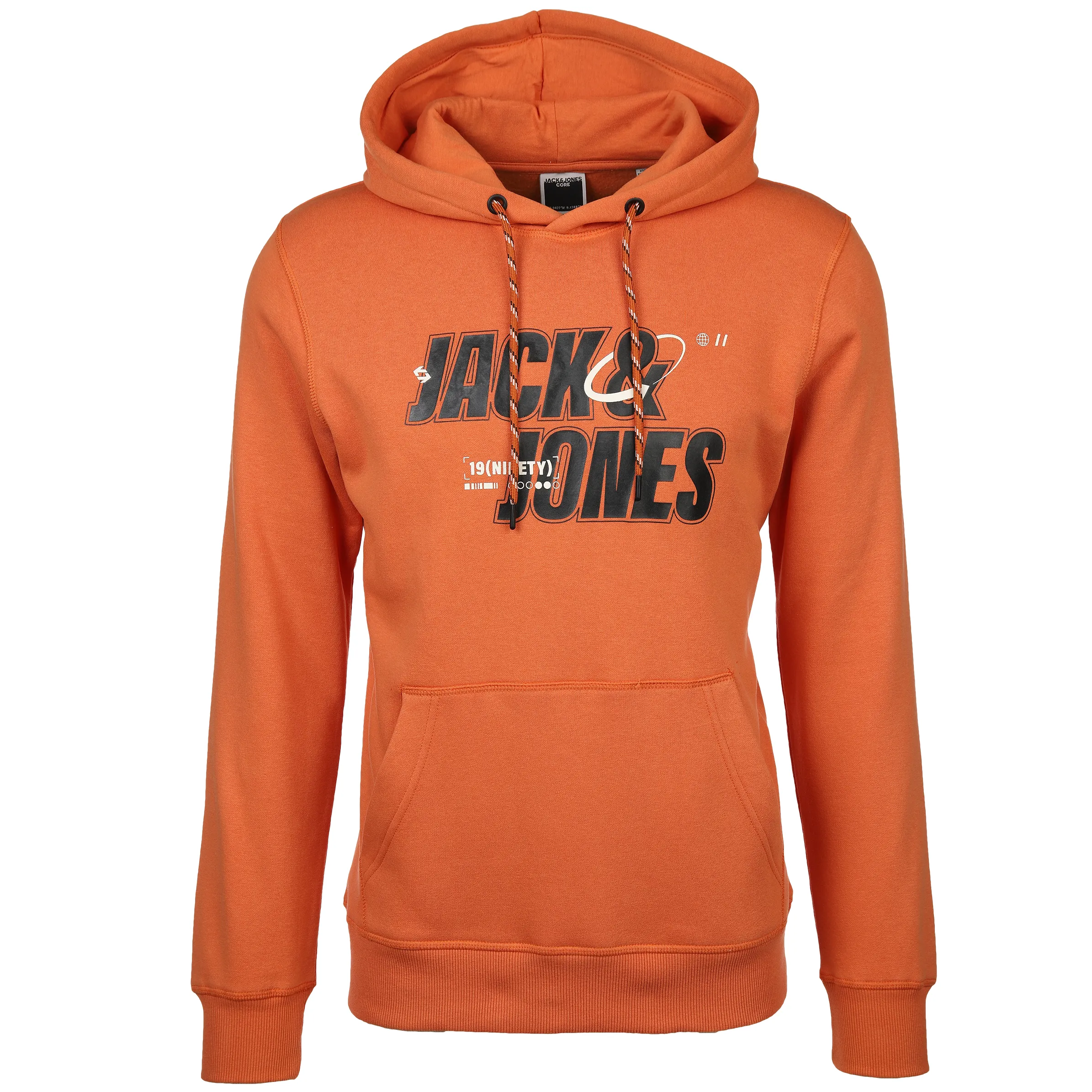 Jack Jones 12245714 JCOBLACK SWEAT HOOD C Orange 886128 176743 1