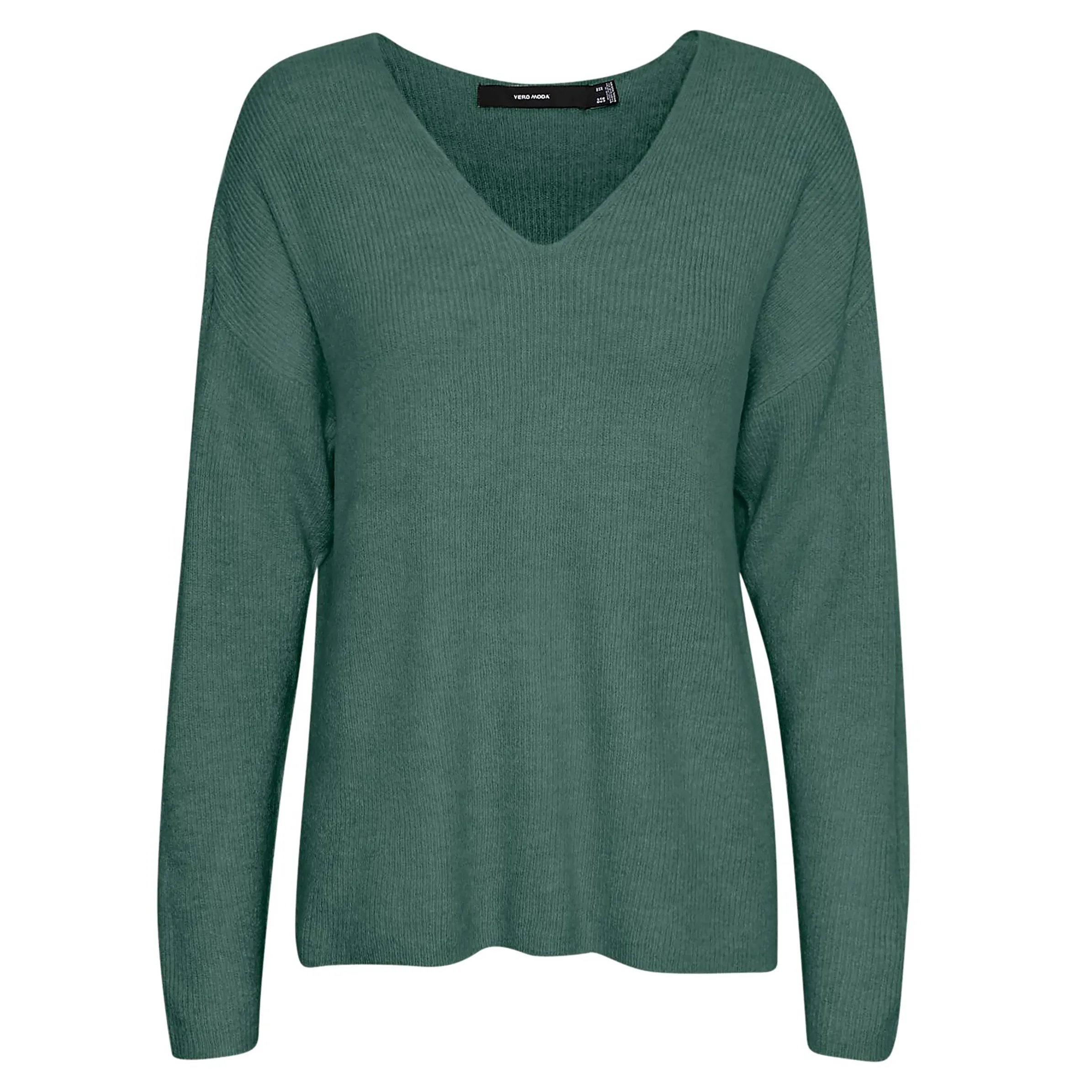 Vero Moda 10233357 VMCREWLEFILE LS V-NEC Grün 842583 267995002 1