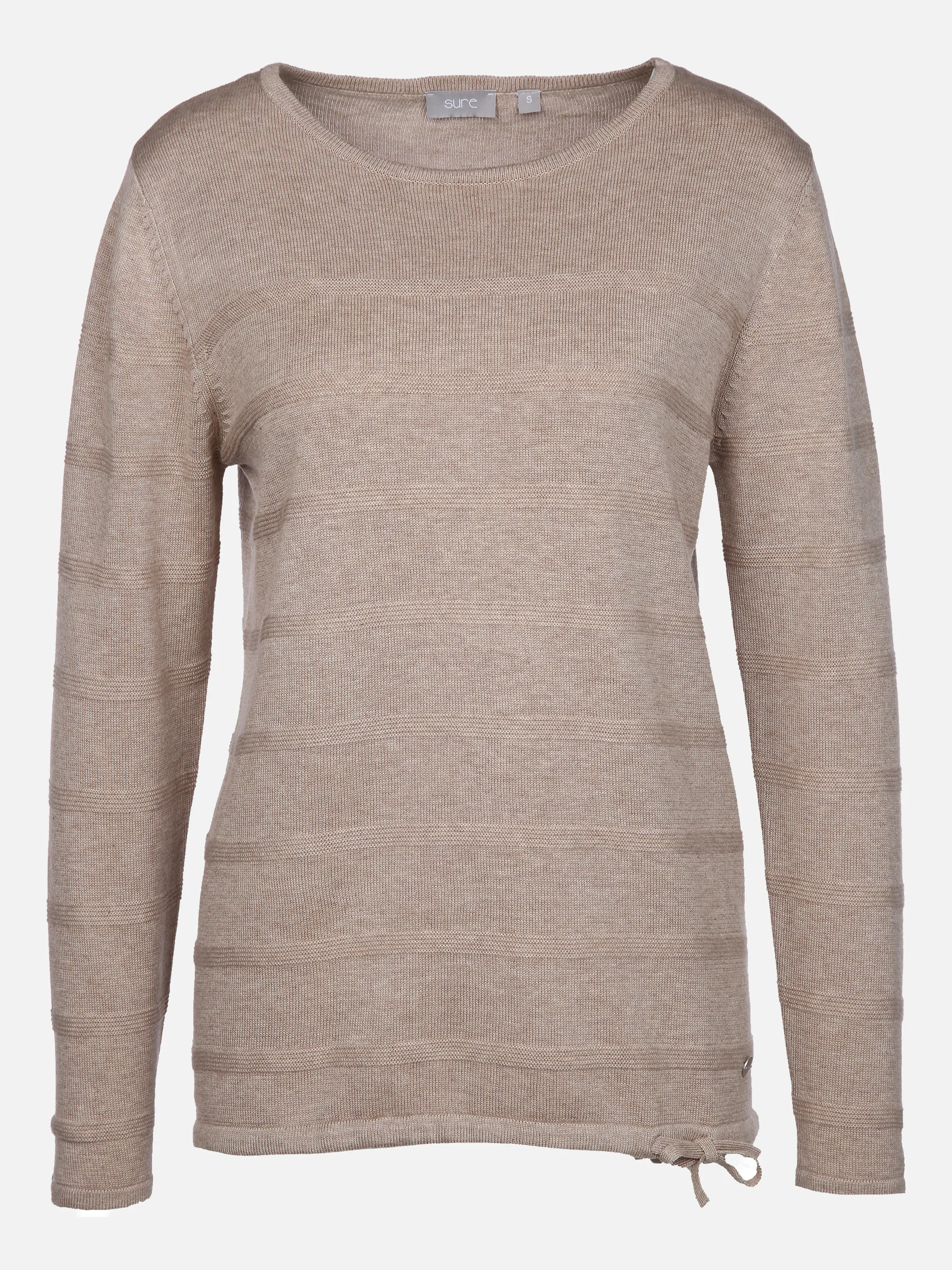 Sure Da-Pullover, Rundhals Grau 856715 STEIN MEL. 1