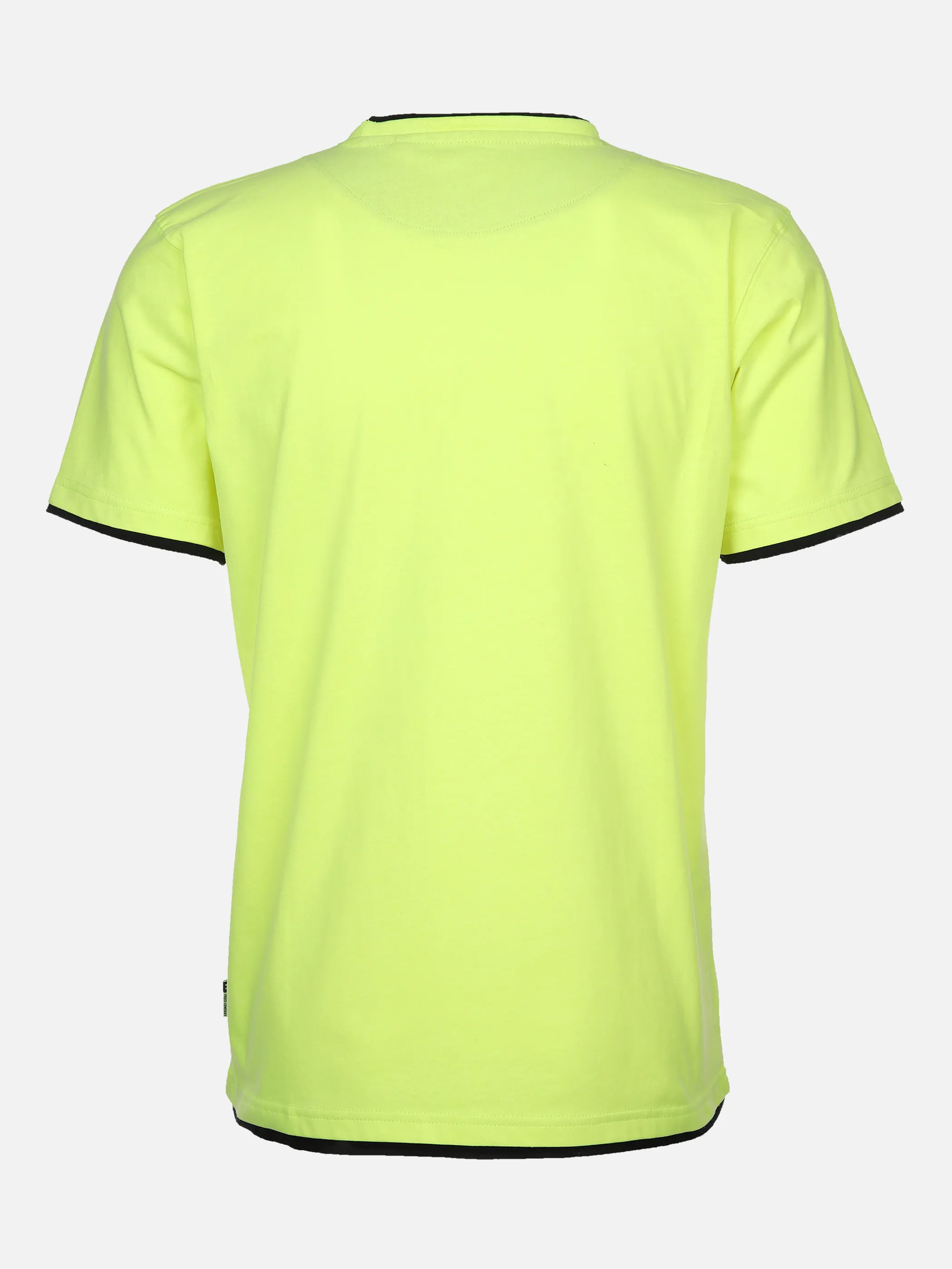 Worker He. T-Shirt 1/2 Arm 2in1 basic Gelb 833571 NEON YELLO 2