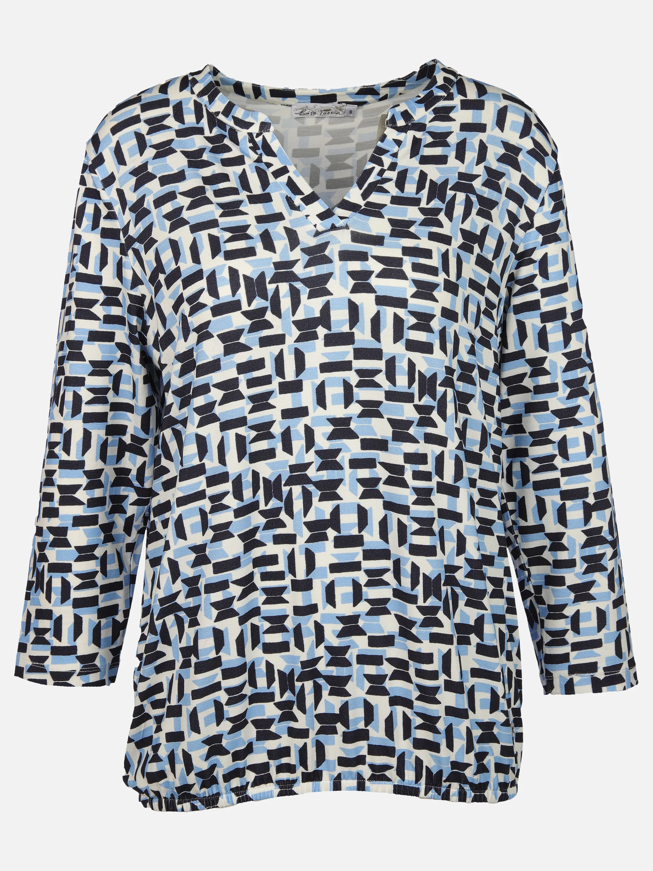 Lisa Tossa Da-Print-Shirt m. Gummizug Blau 908216 BLAU 1