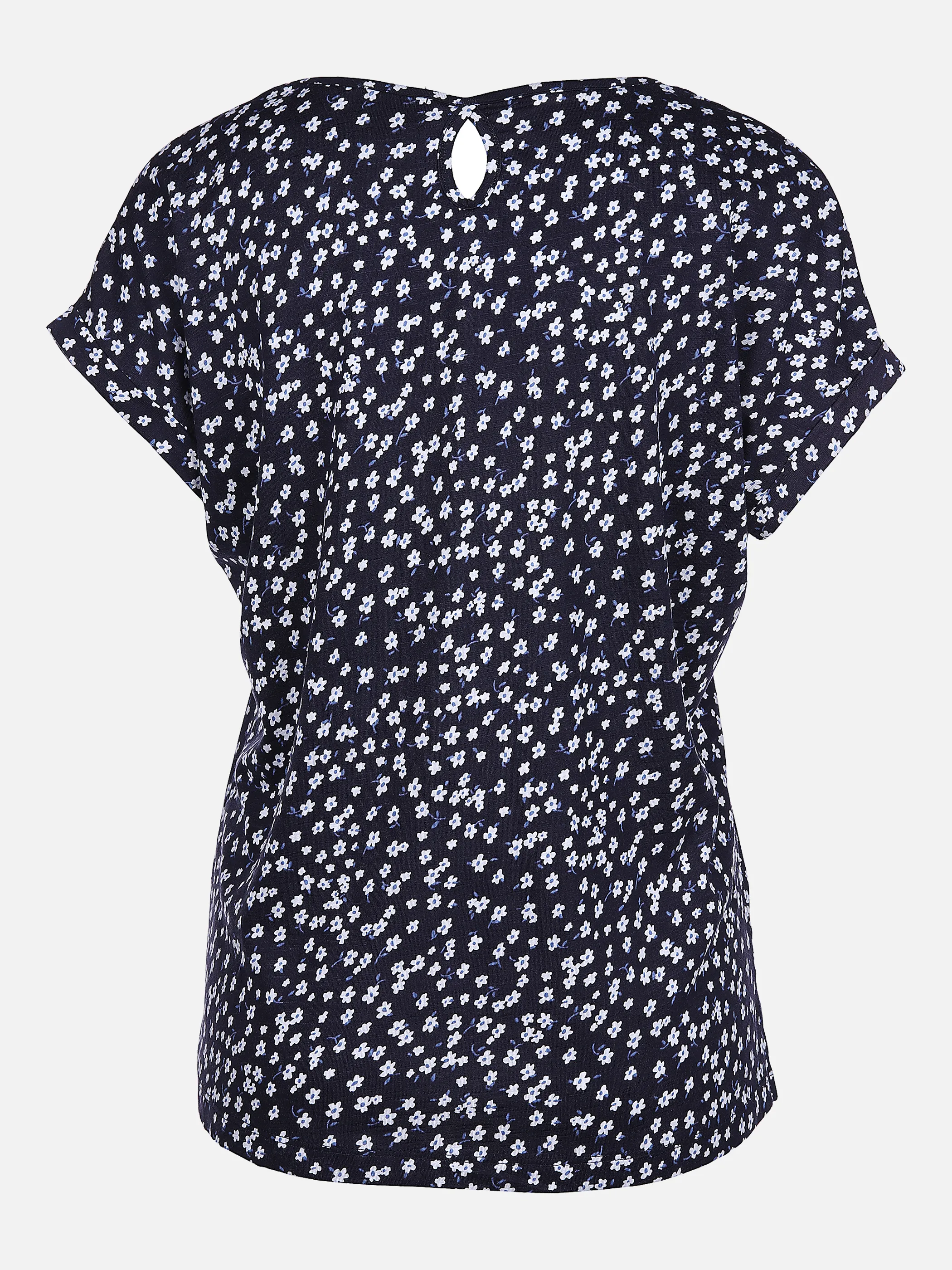 Sure Da-Shirt m. Alloverprint Blau 862275 NAVY 2