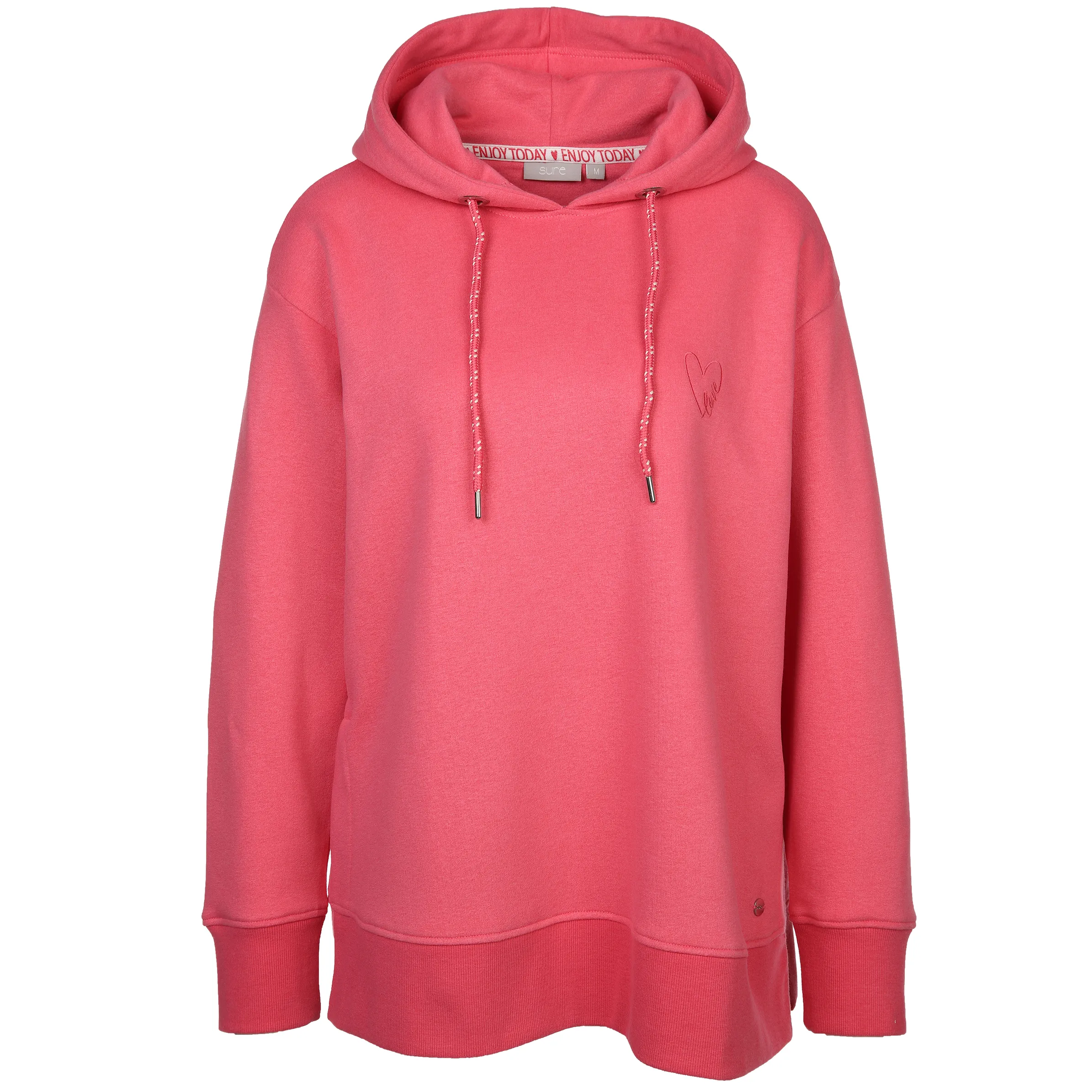 Sure Da-Sweatshirt m. Kapuze 1/1 Arm Pink 880882 BERRY 1