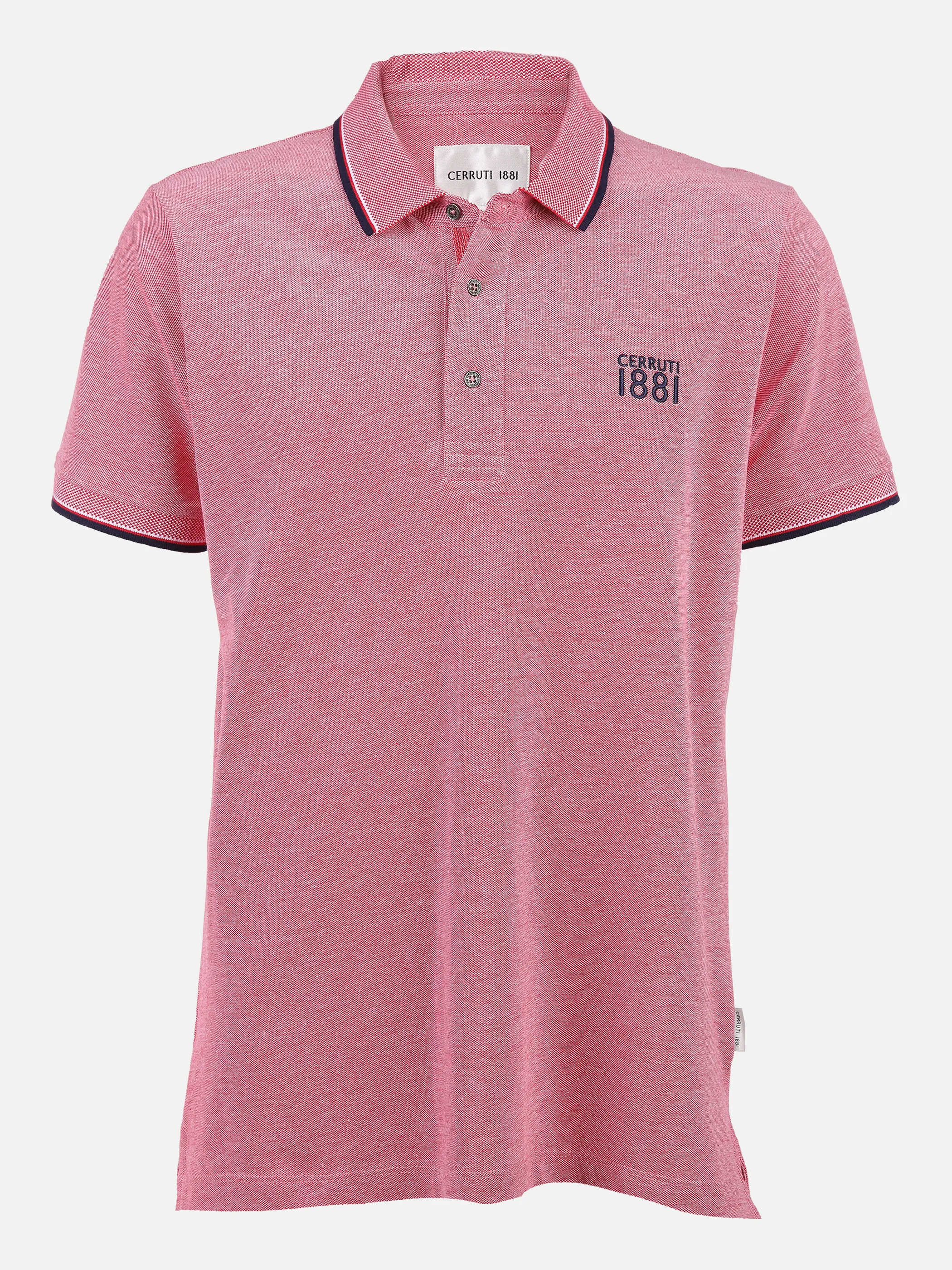 Cerruti 1881 He. Poloshirt 1/2 Arm twisted Rot 834101 RED 1