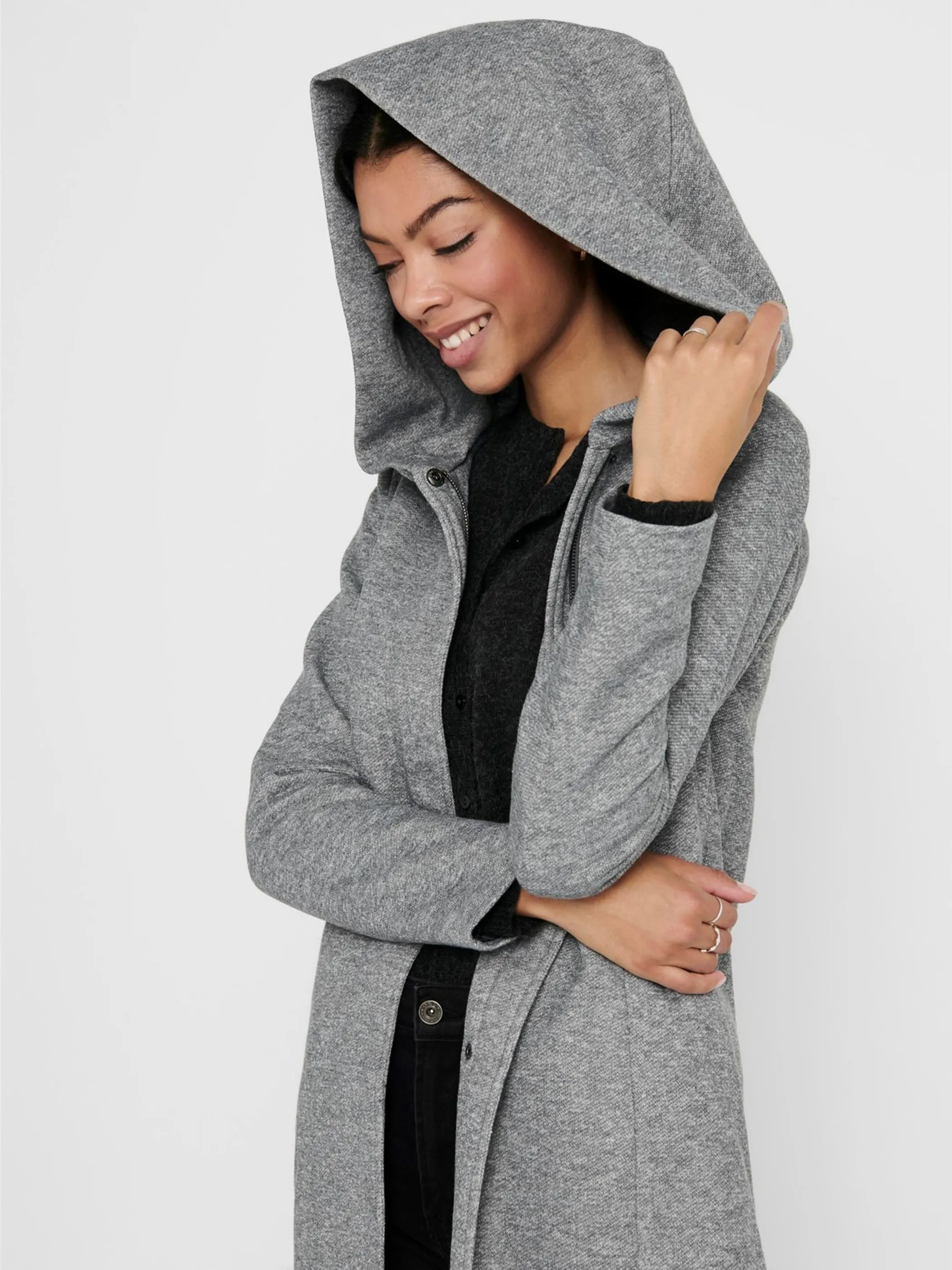 Only 15142911 onlSEDONA LIGHT COAT Grau 765104 179073 3