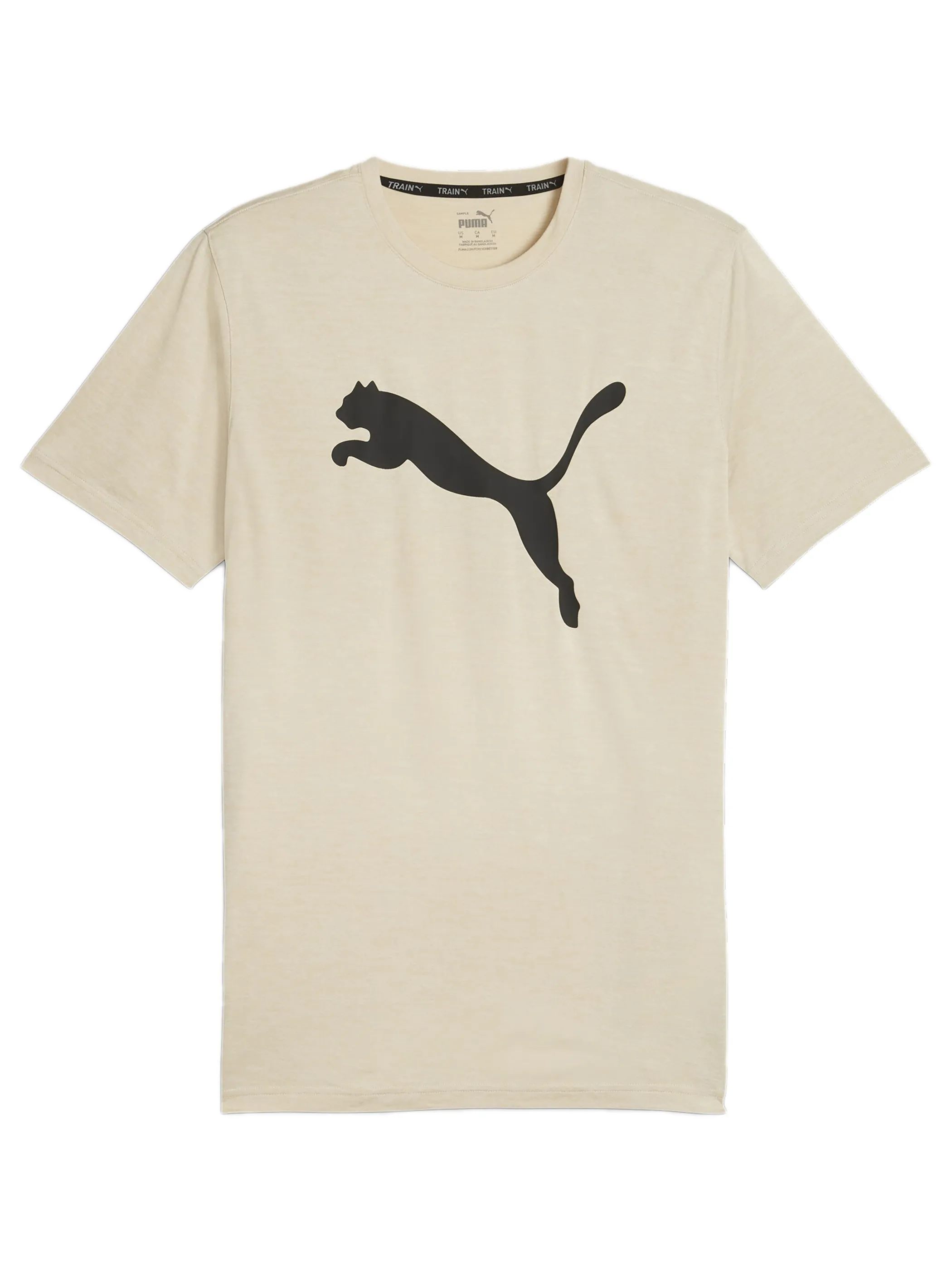 Puma 522352 He-T-Shirt Heathre Beige 879342 0090 1