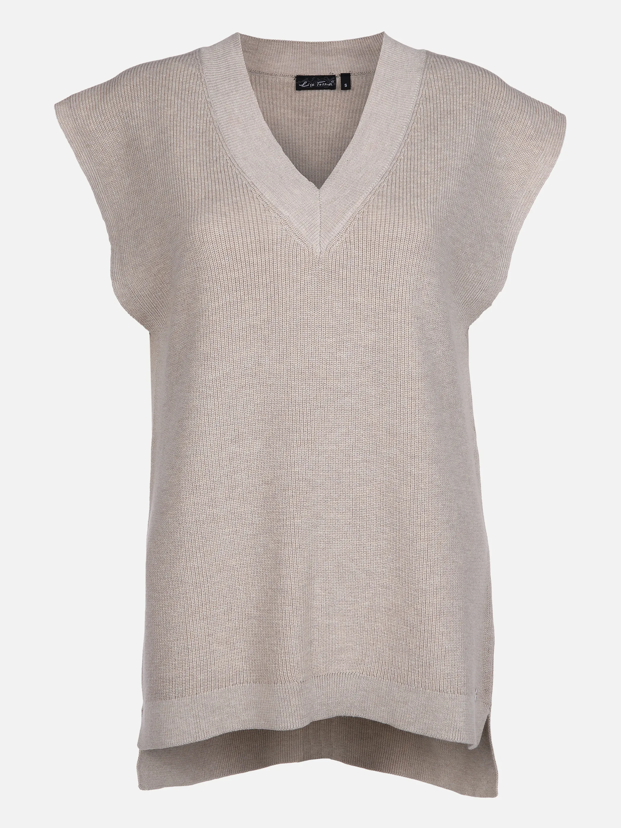 Lisa Tossa Da-Pullunder m. V-Ausschnitt Braun 866547 BEIGE MEL 1 Lisa Tossa Da-Pullunder m. V-Ausschnitt Braun 866547 BEIGE MEL 1