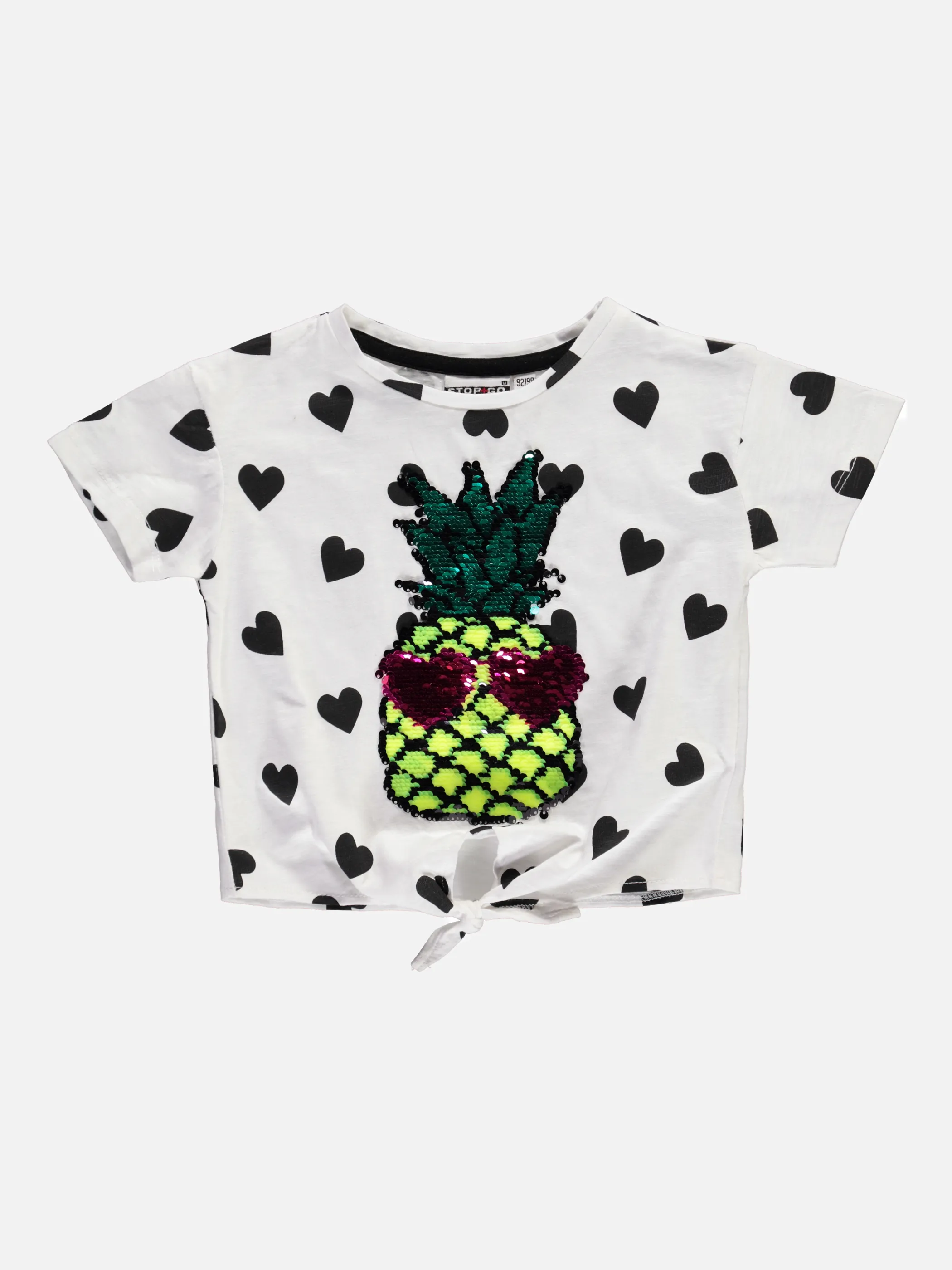 Stop + Go MG TShirt in weiß mit AOP Weiß 832104 WEIß 1 Stop + Go MG TShirt in weiß mit AOP Weiß 832104 WEIß 1