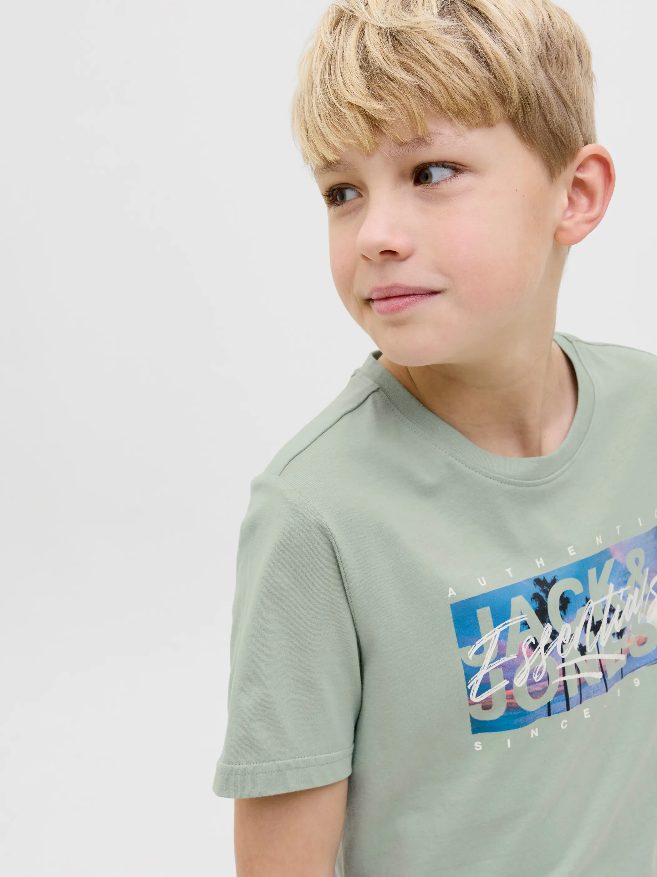 Jack&Jones Junior 12269809 JJCOLTON PHOTOPRINT T Grün 907285 176366 3
