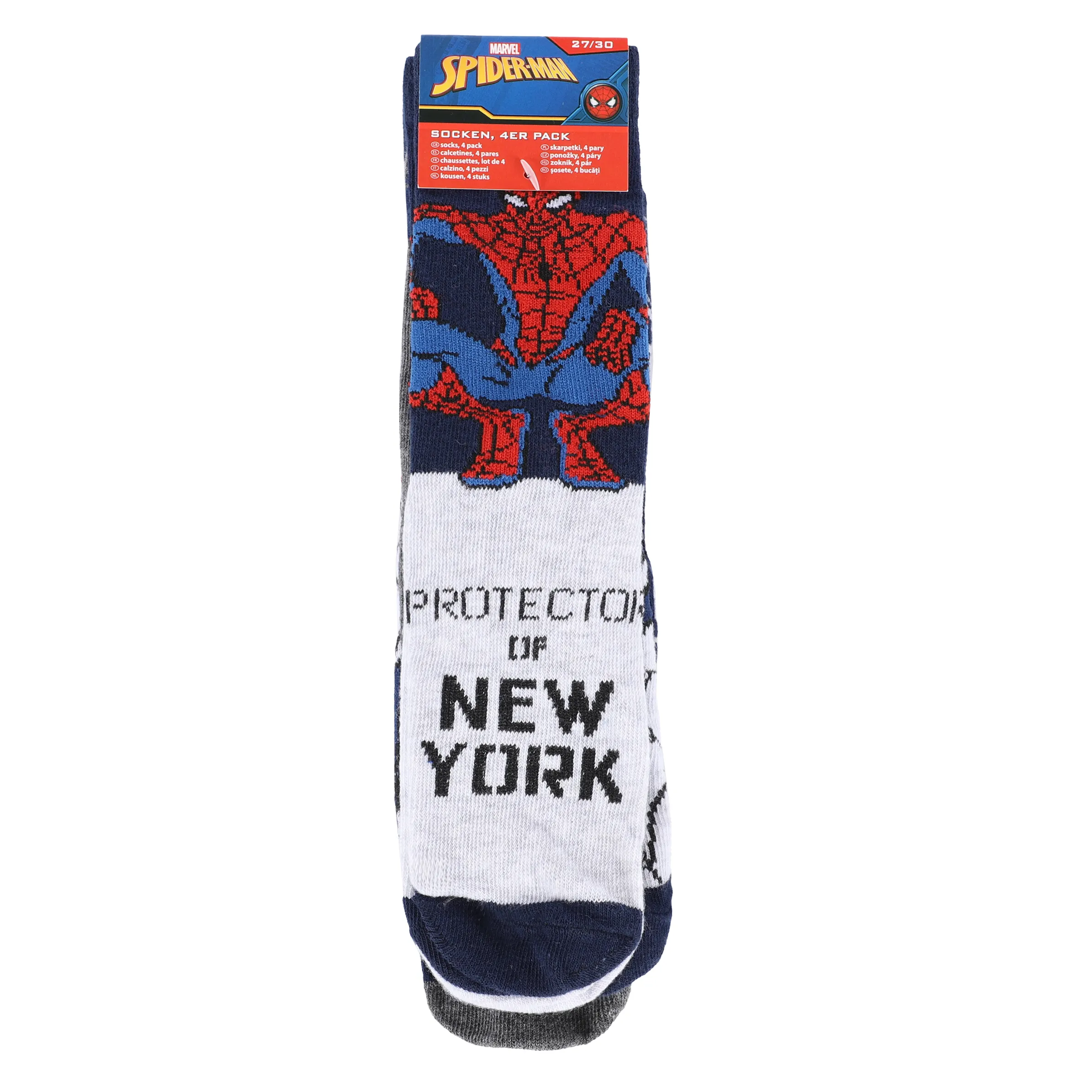 Spidermann KJ Socken 4er Pack Spiderman Bunt 886146 ROTBLAU 3