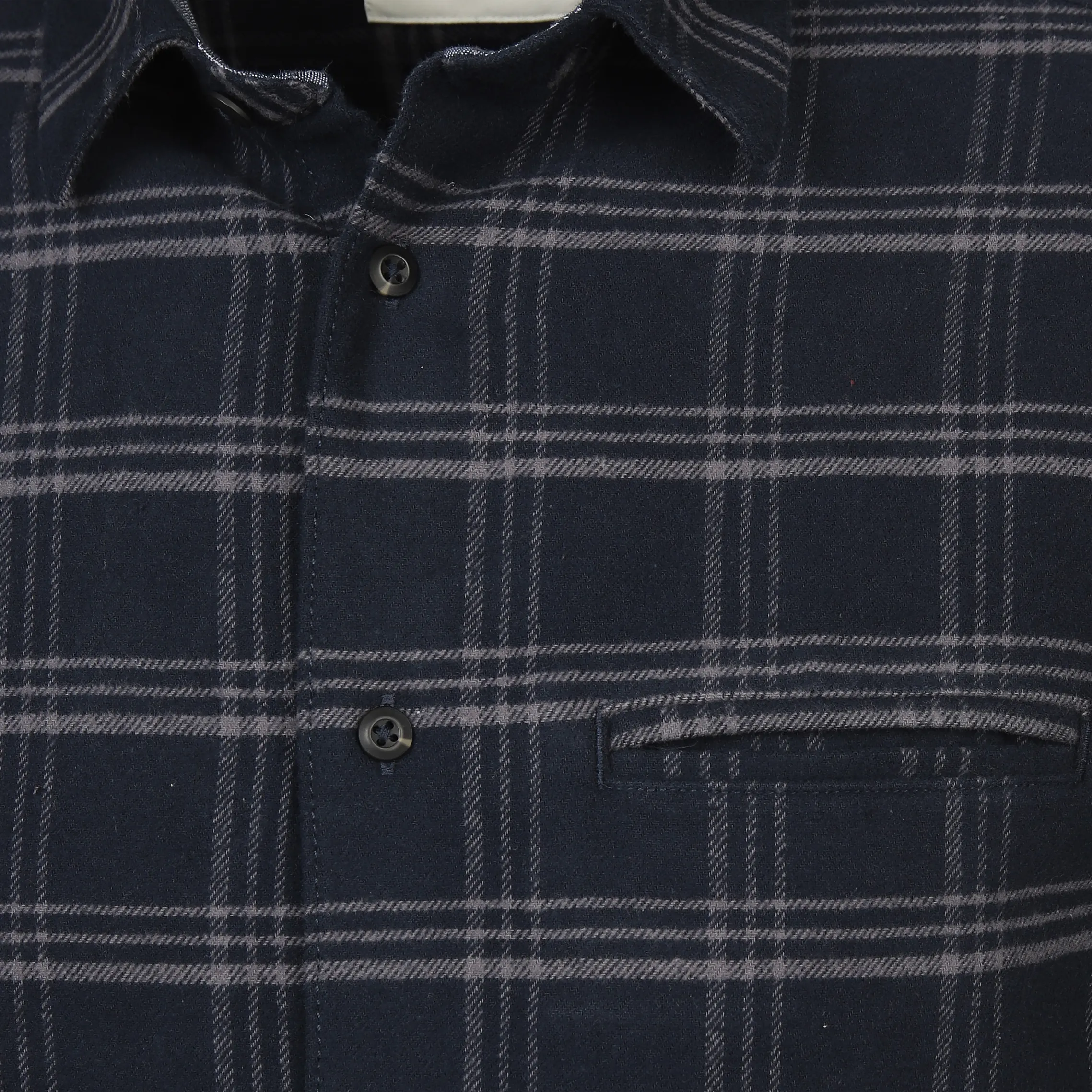 Tom Tailor 1037447 tonal check shirt Marine 884280 32308 3