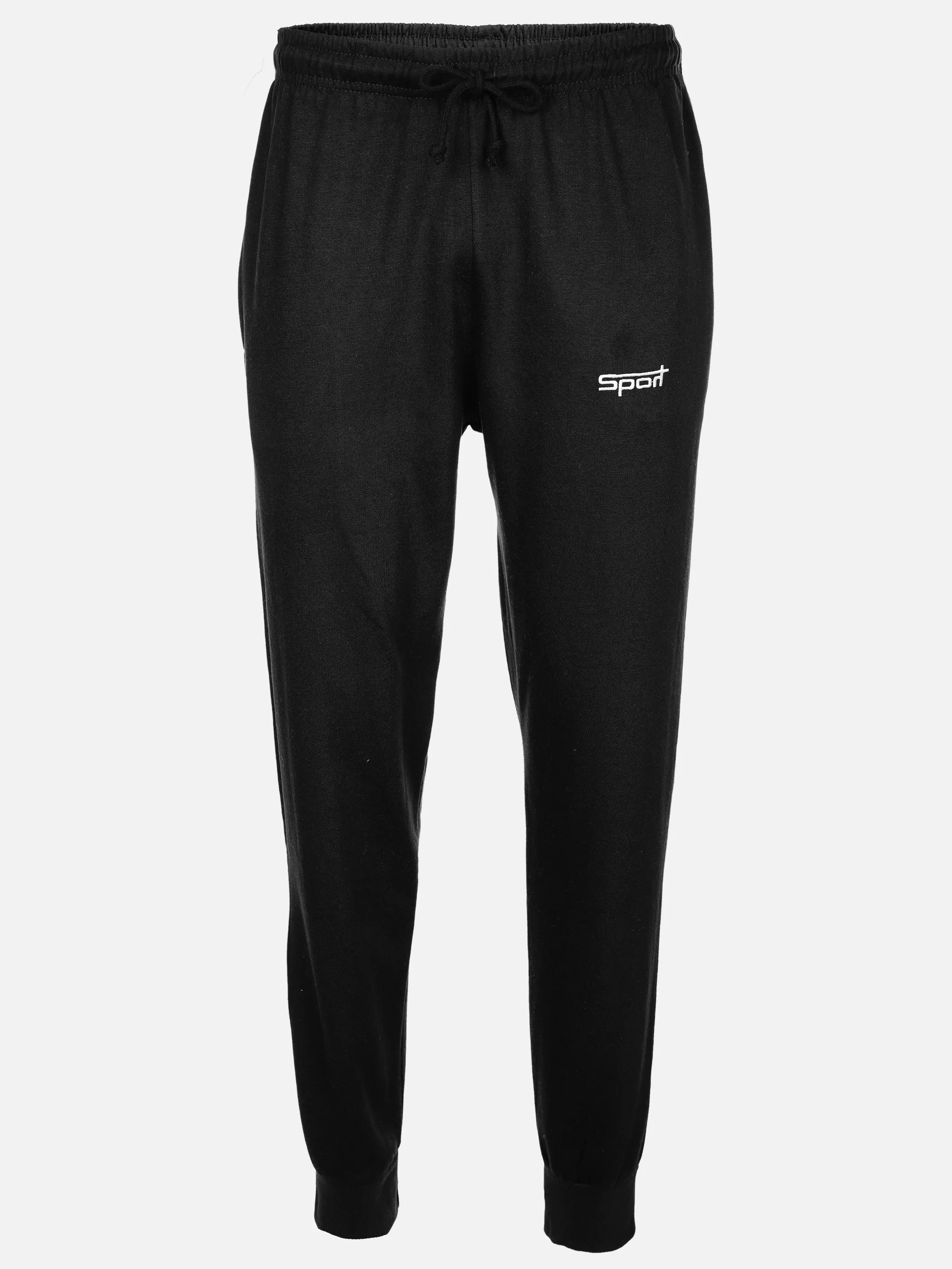 Grinario Sports He-Jogginghose m. Bündchen Schwarz 911579 BLACK 1