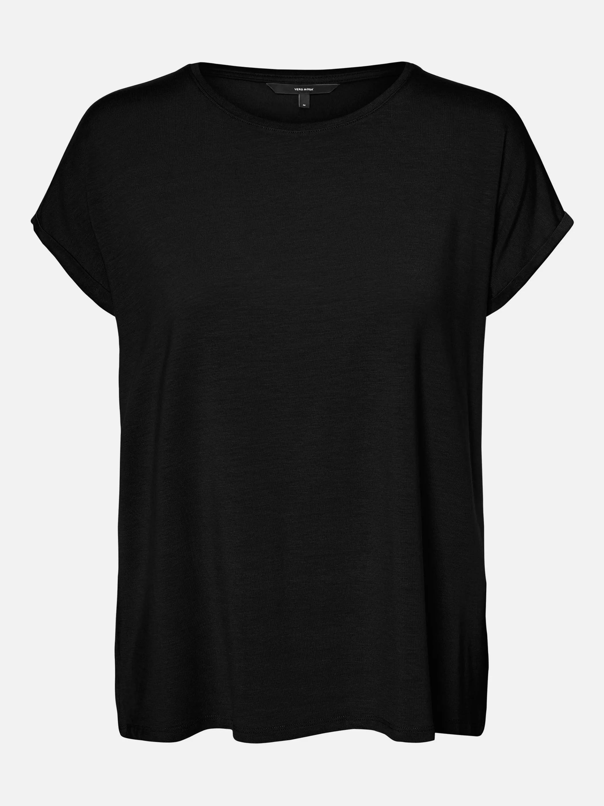 Vero Moda 10284468 VMAVA PLAIN SS TOP GA Schwarz 873829 177868 1