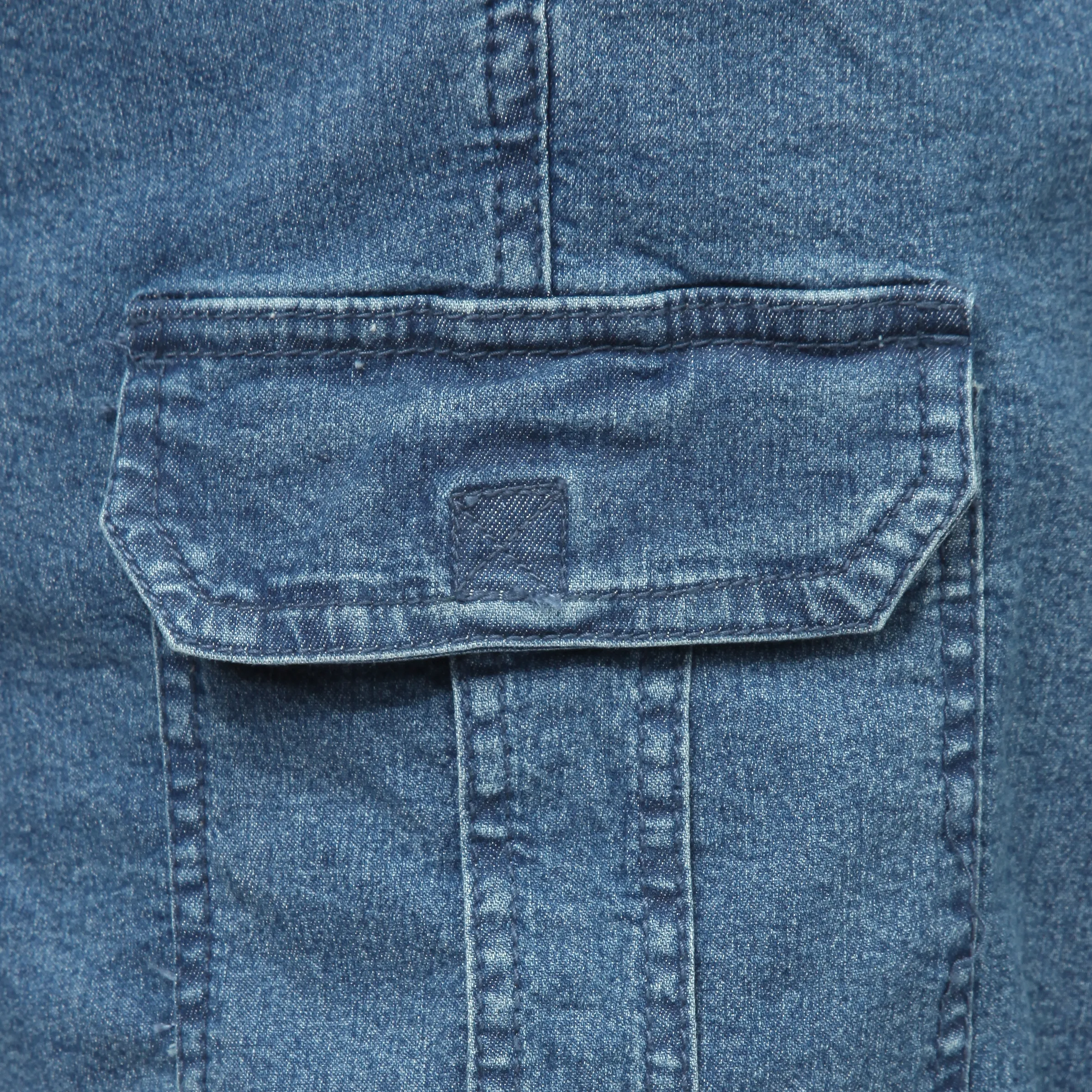 Marcel Battiston He. Jeans Schlupfshort Cargo Blau 741126 BLUE 3