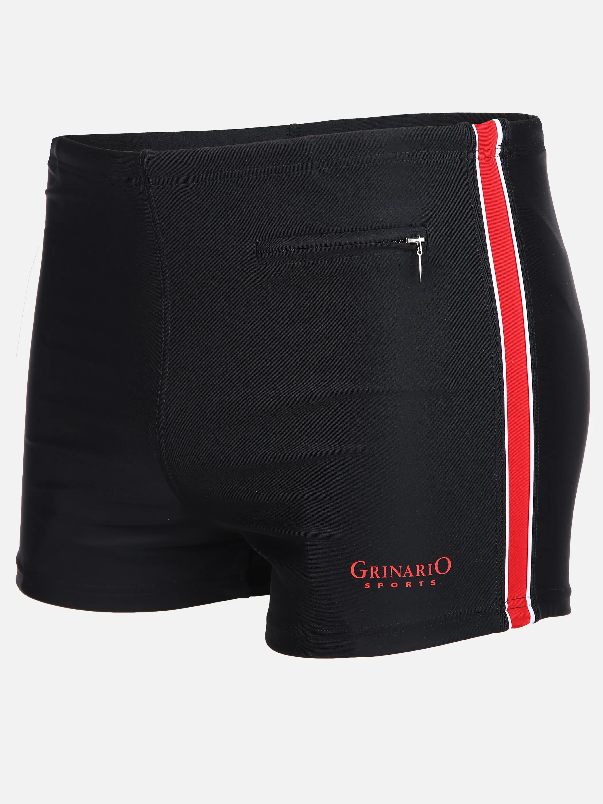 Grinario Sports He- Badehose mit RV Tasche Rot 890133 18-1663TCX 1