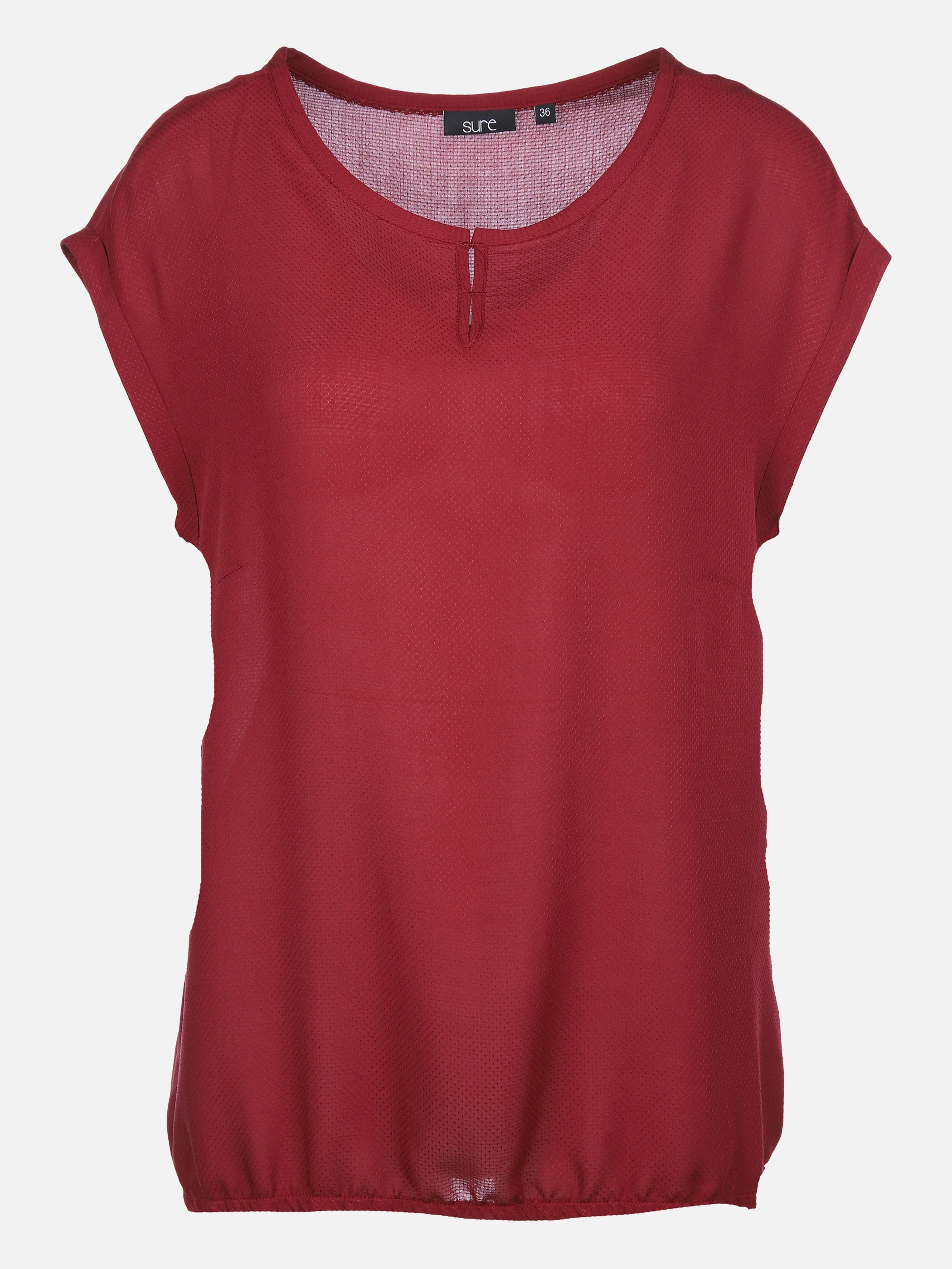 Sure Da-Blusenshirt m. Rundhals Rot 865716 DK. CHILI 1 Sure Da-Blusenshirt m. Rundhals Rot 865716 DK. CHILI 1