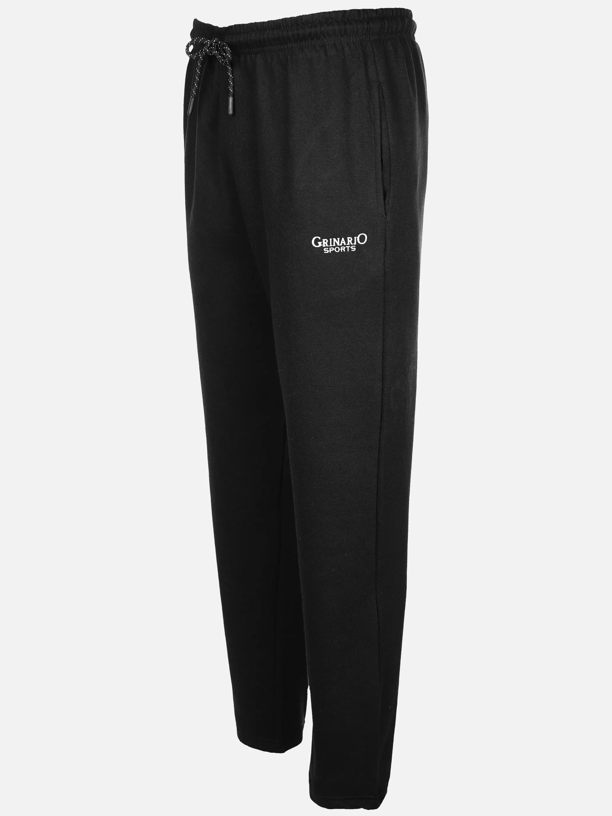 Grinario Sports He-Jogginghose offen Schwarz 911581 BLACK 3