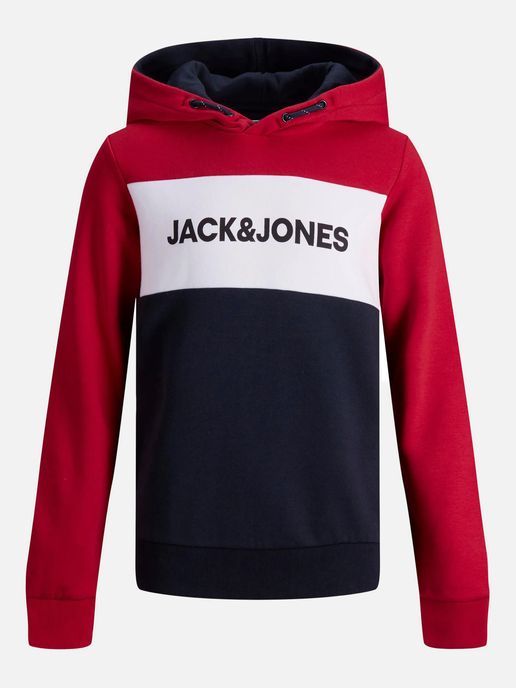 Jack&Jones Junior 12173901 JJELOGO BLOCKING SWEA Rot 872348 177233 1