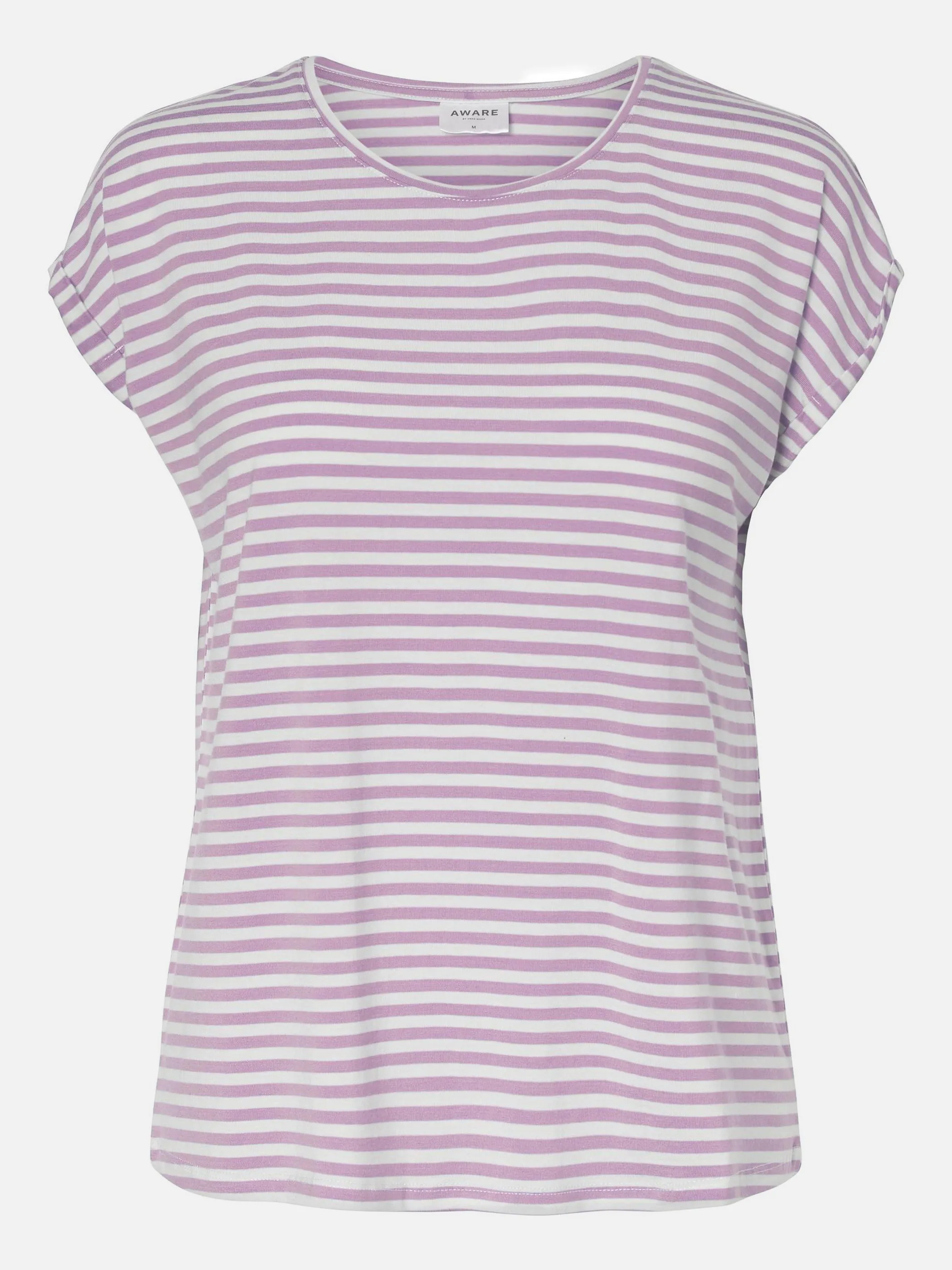 Vero Moda 10211785 VMAVA STRIPE SS TOP Lila 804435 228955001 1