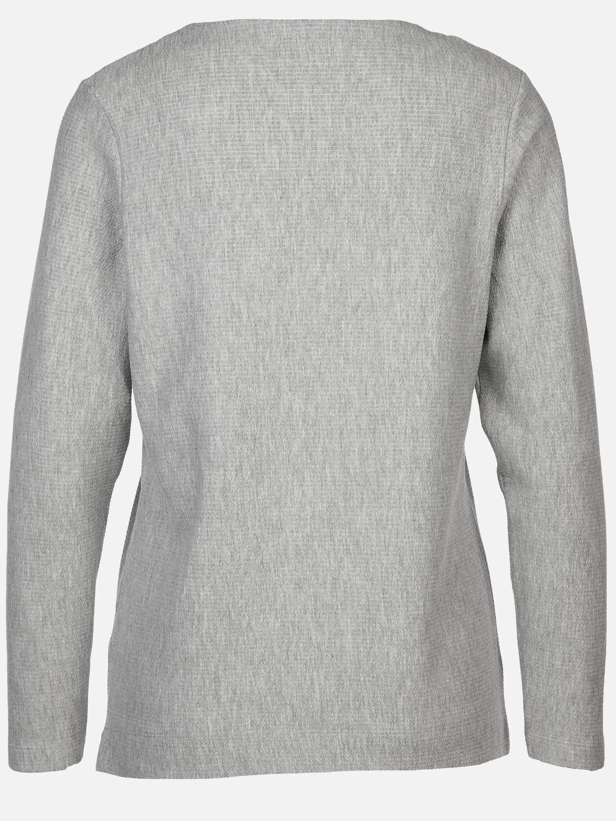 Lisa Tossa Da-Jacquard-Sweatshirt Rundhal Grau 849584 SILVER MEL 2