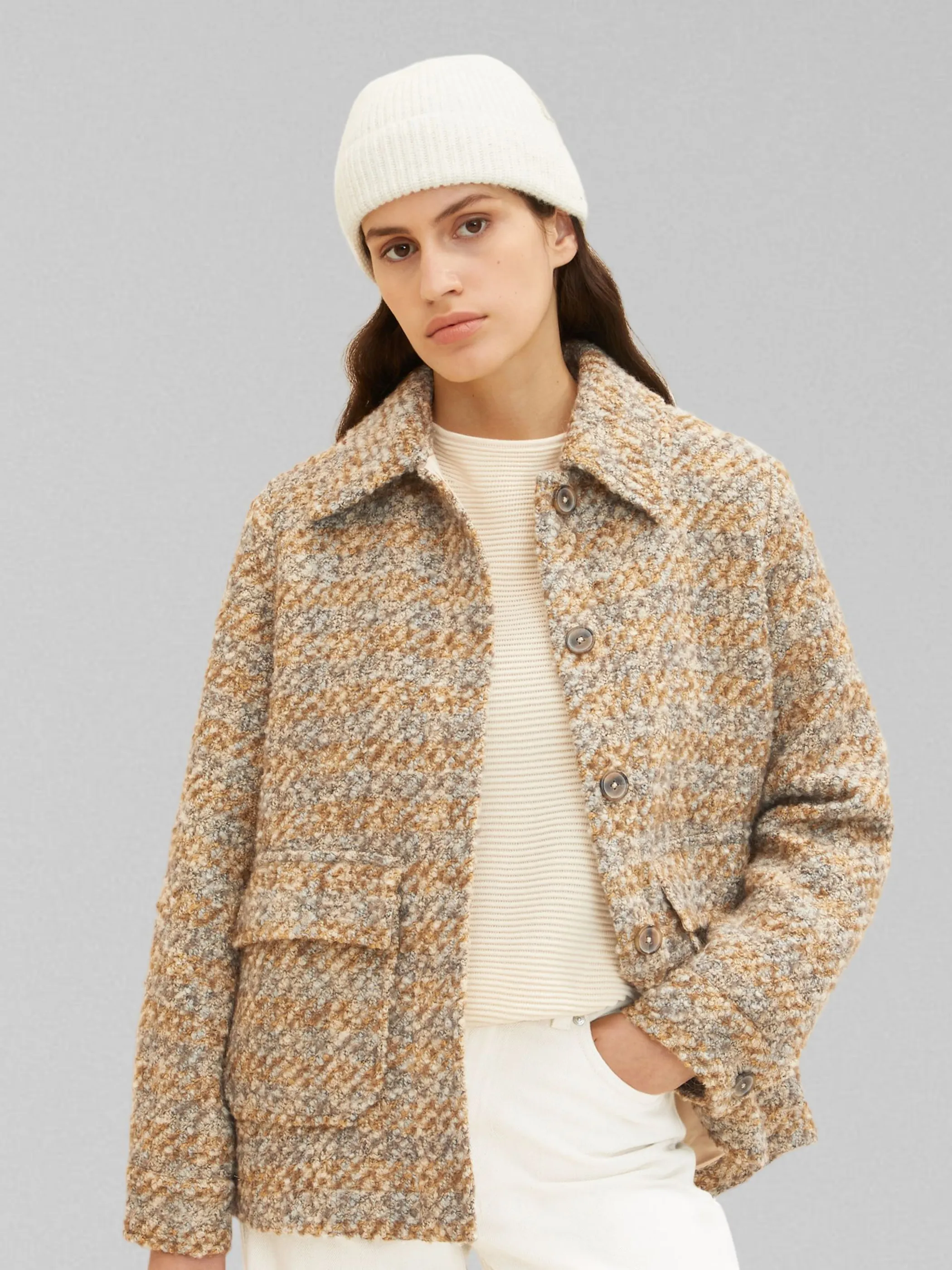 Tom Tailor 1032457 boucle jacket Weiß 869473 30283 4 Tom Tailor 1032457 boucle jacket Weiß 869473 30283 4