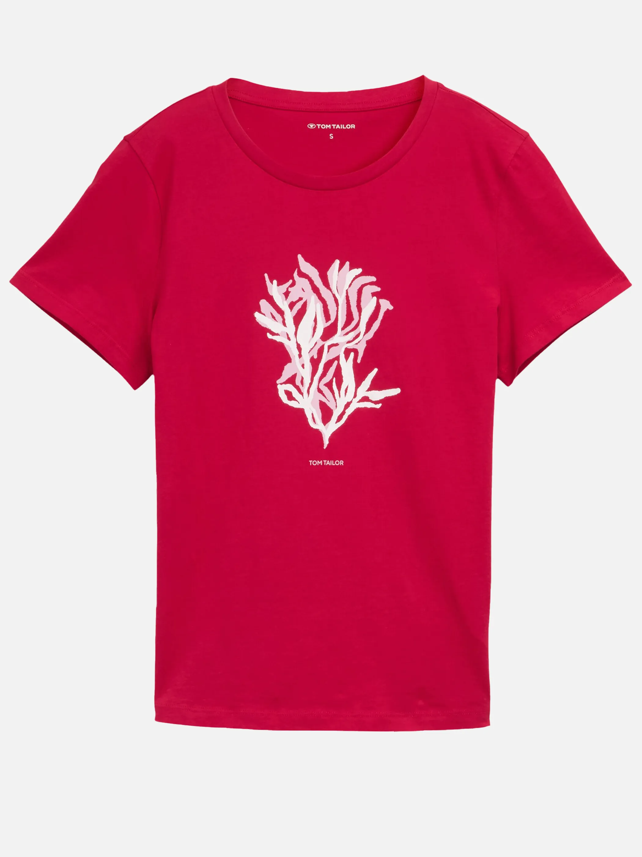 Tom Tailor 1046437 T-shirt basic with print Rot 910035 37989 1