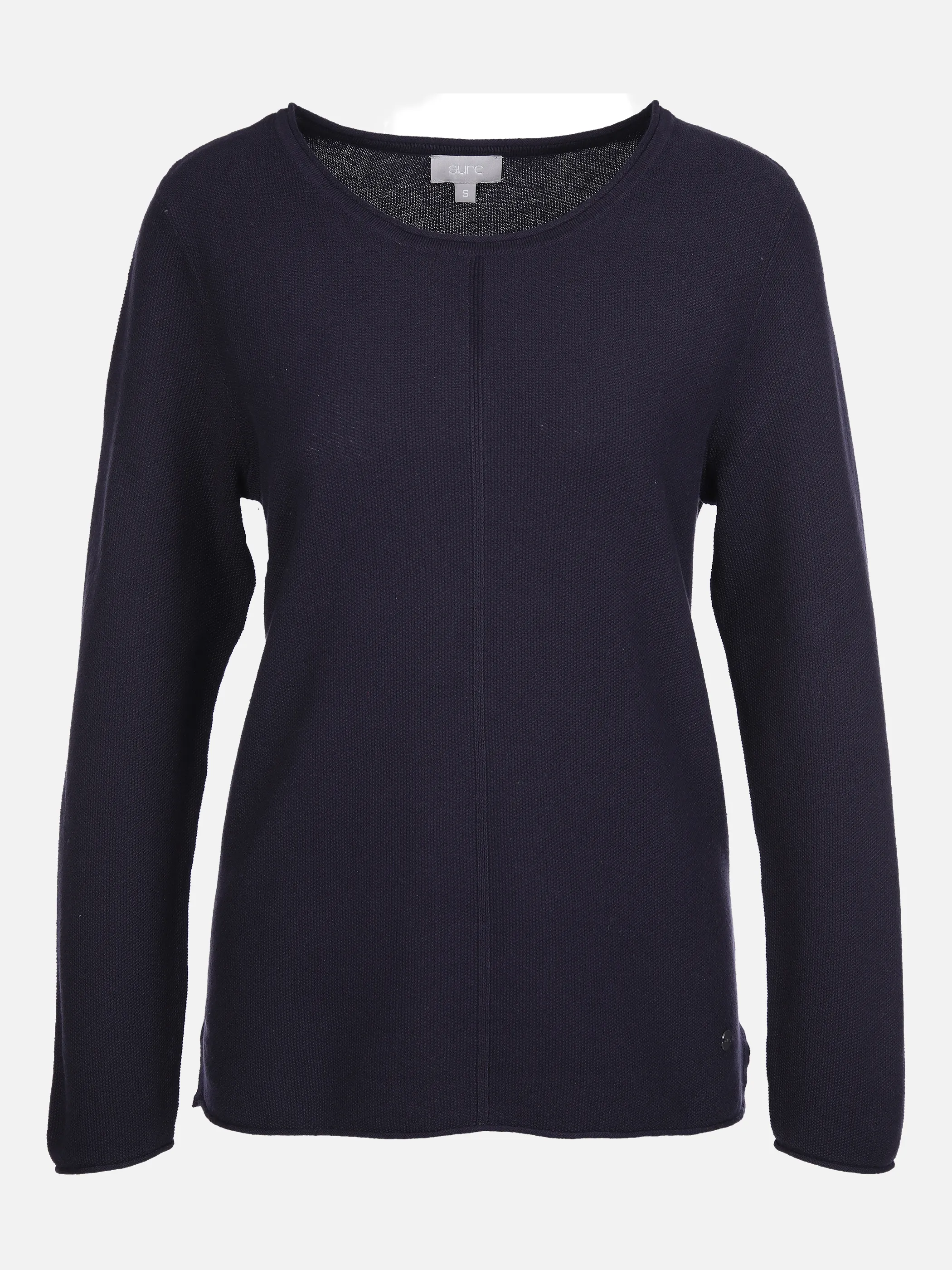 Sure Da-Pullover m. Biese Blau 834625 NAVY 1 Sure Da-Pullover m. Biese Blau 834625 NAVY 1