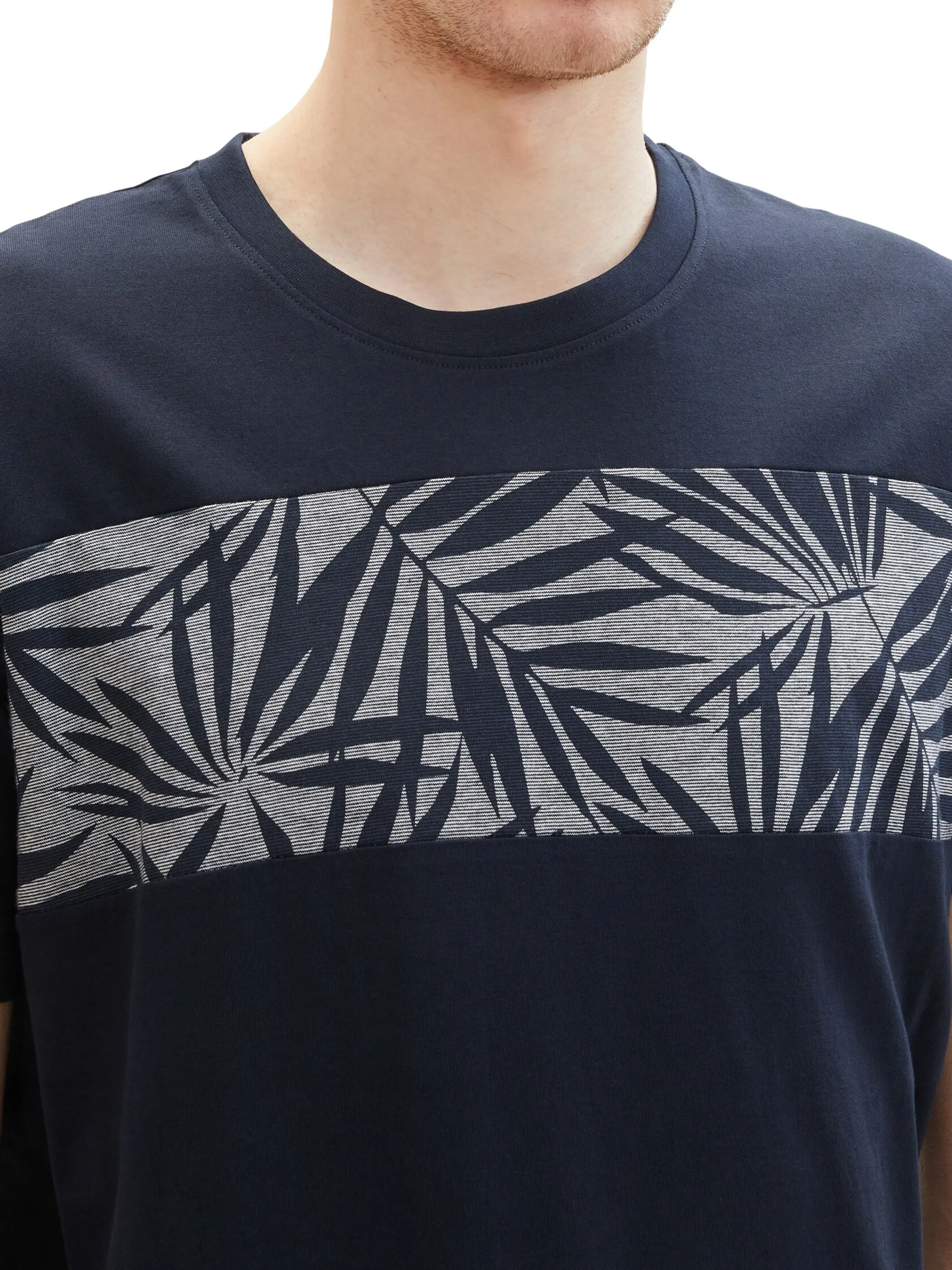 Tom Tailor 1036436 cutline printed t-shirt Blau 880586 10668 3 Tom Tailor 1036436 cutline printed t-shirt Blau 880586 10668 3