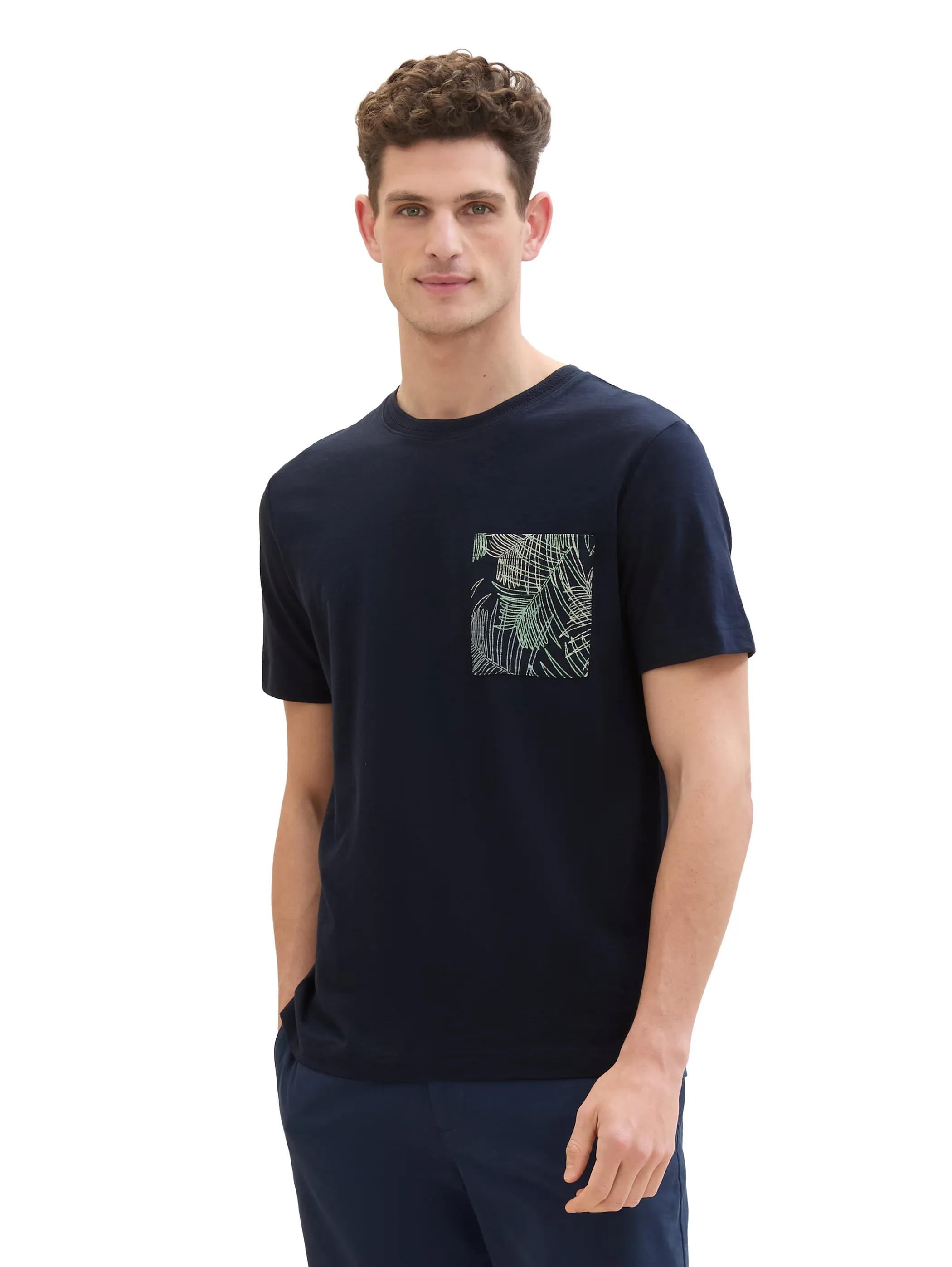 Tom Tailor 1040945 allover detail print t Blau 890949 10668 3