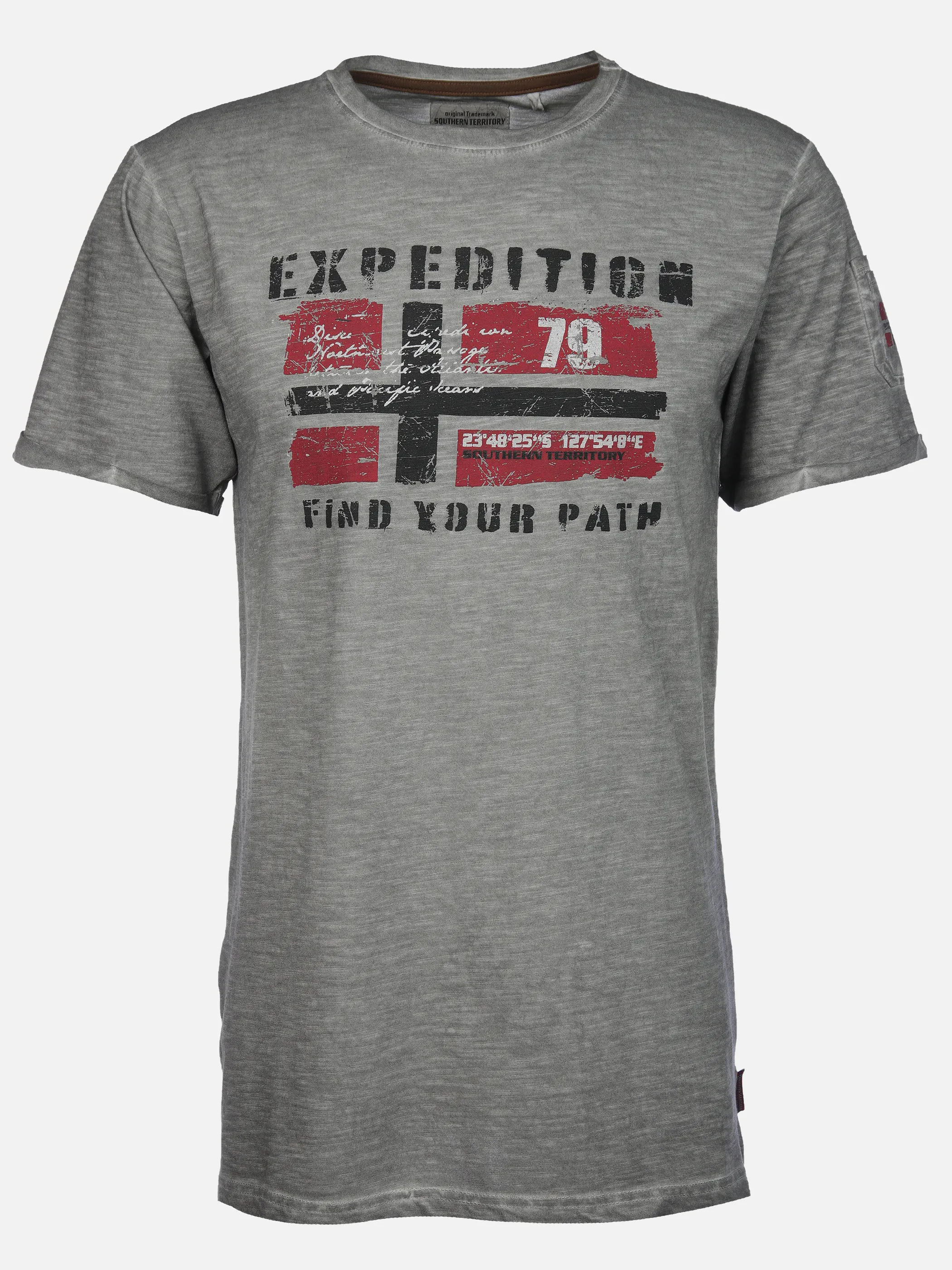 Southern Territory He. T-Shirt 1/2 Arm Logo Grau 910619 GRAU 1