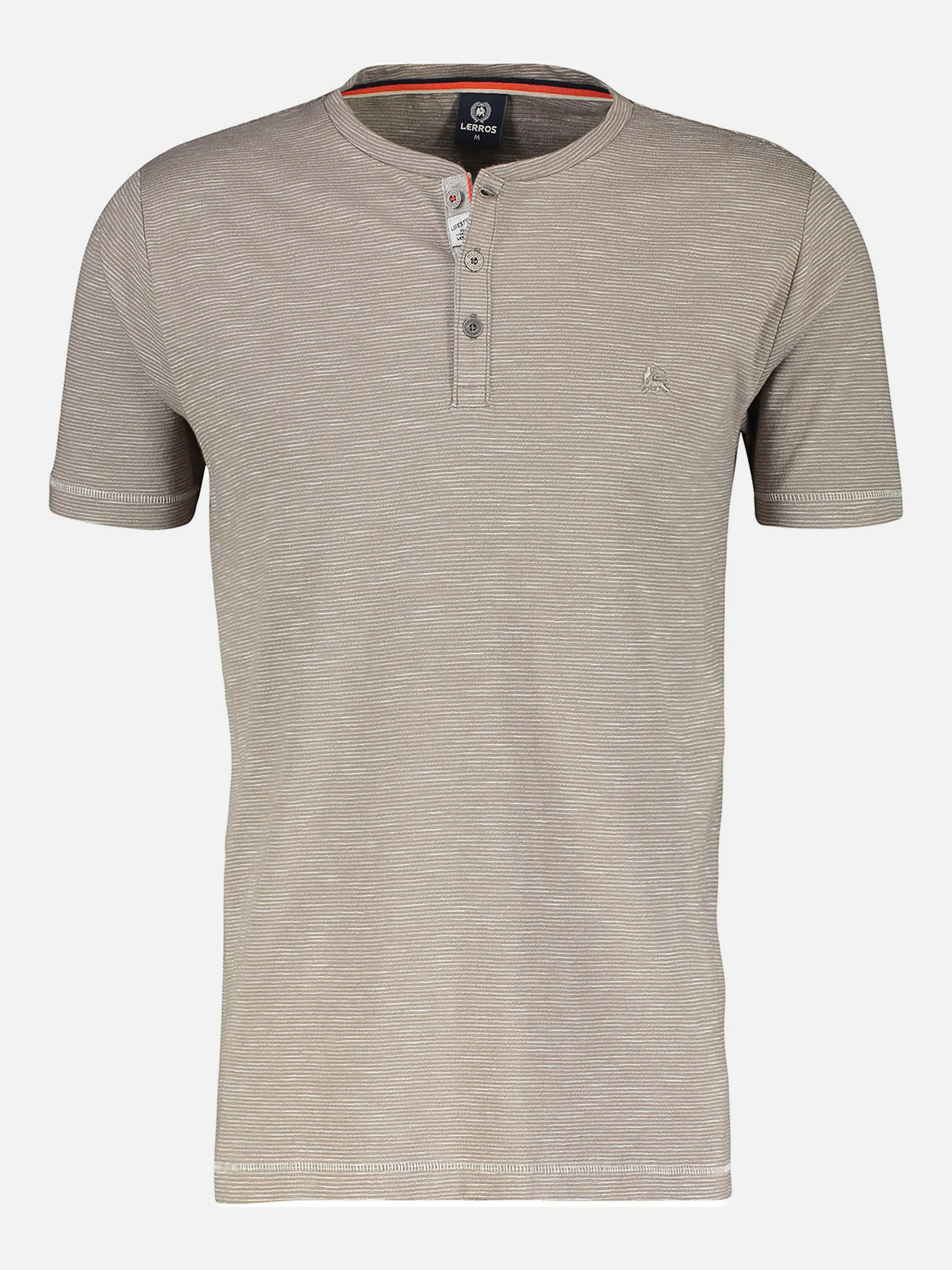 TOM TAILOR Herren Serafino T-Shirt – Regular Fit, Kurzarm, Colorblock Design, Weicher Jersey