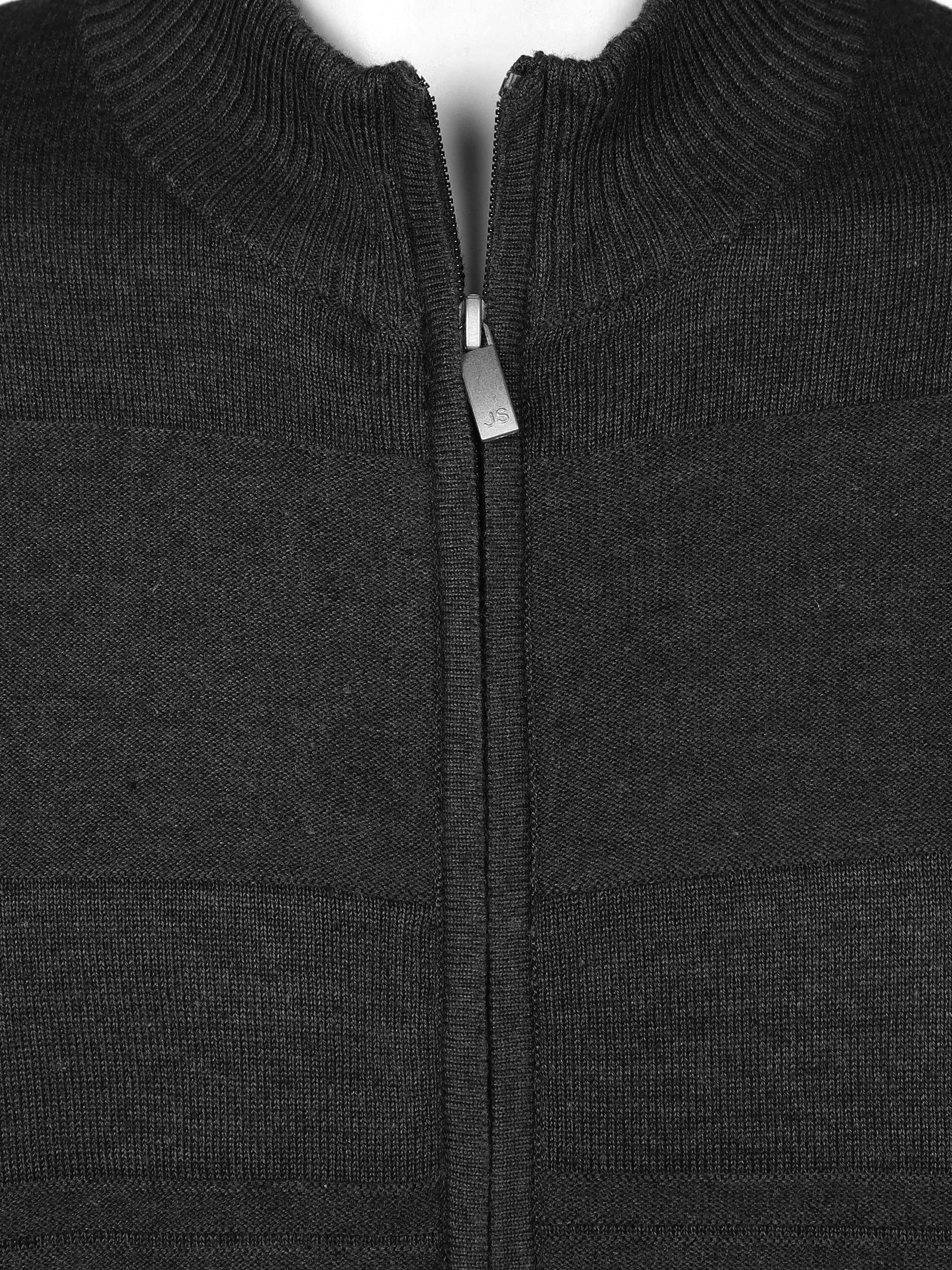 Jim Spencer He. Strickjacke RV Hoch-Tief Schwarz 866889 BLACK 3